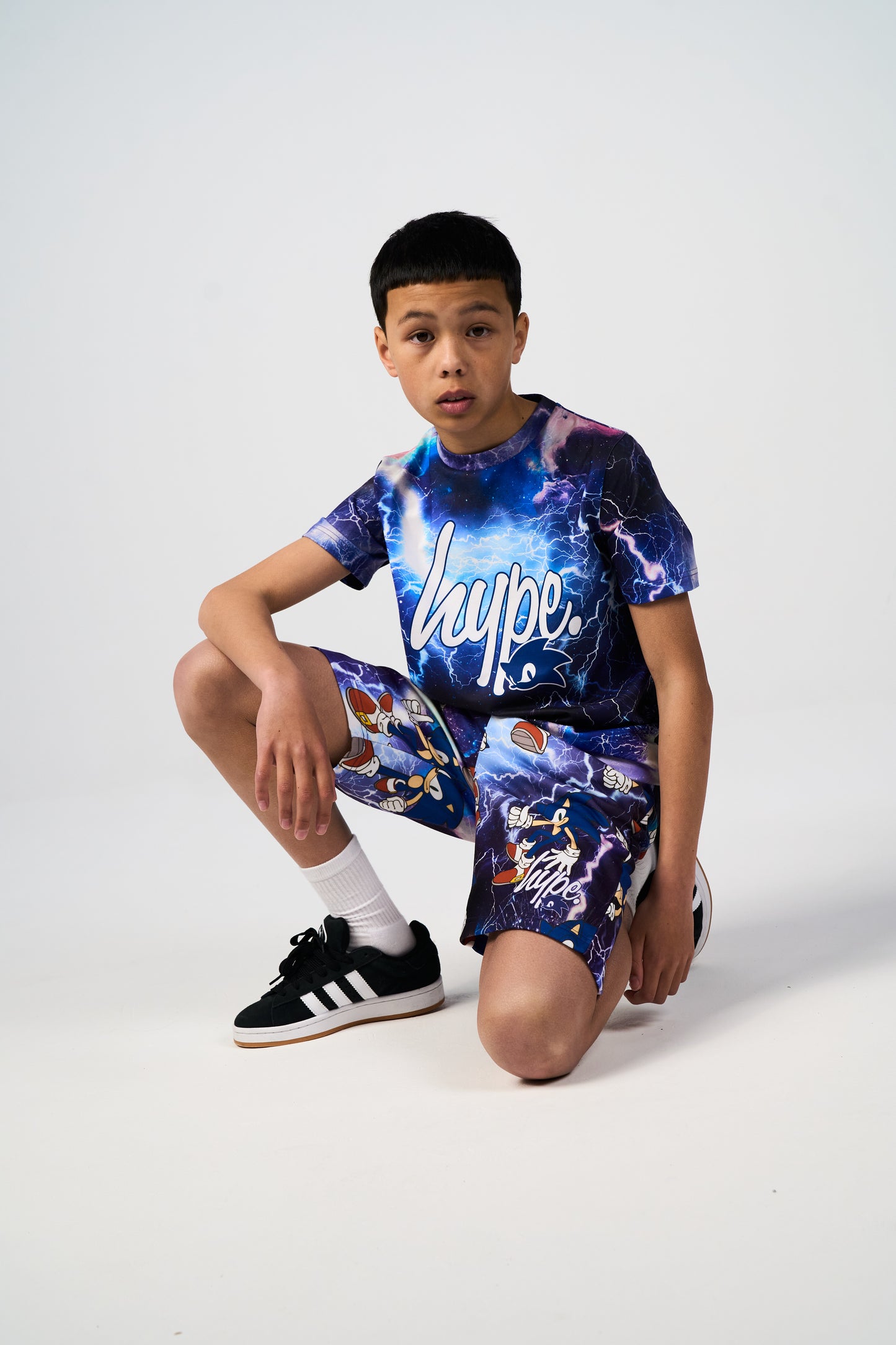Hype x Sonic The Hedgehog™ Boys Multi Sonic Fleece Shorts