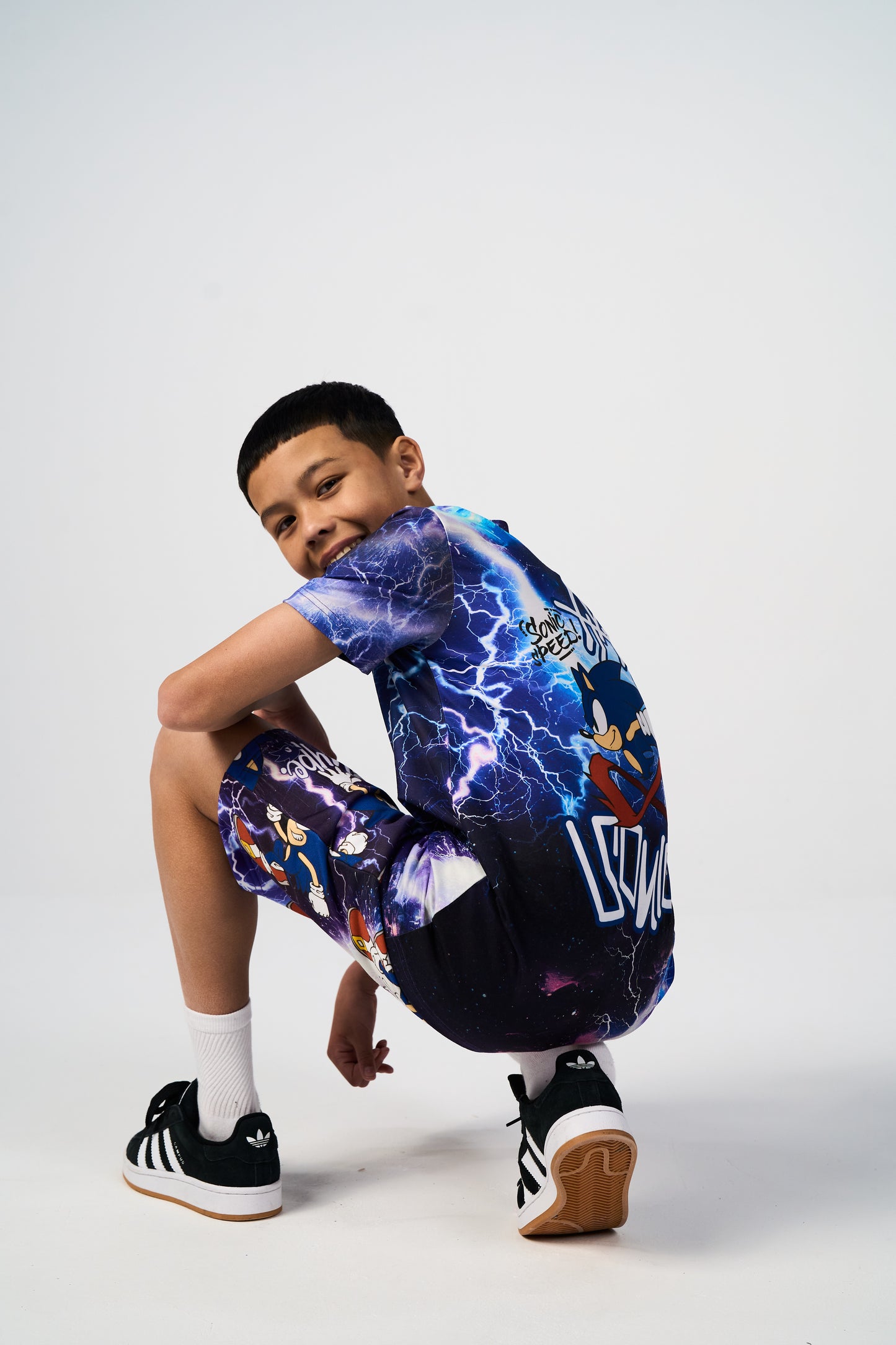 Hype x Sonic The Hedgehog™ Boys Multi Sonic Fleece Shorts