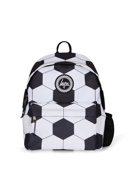 Hype Boys Black/White Football Backpack