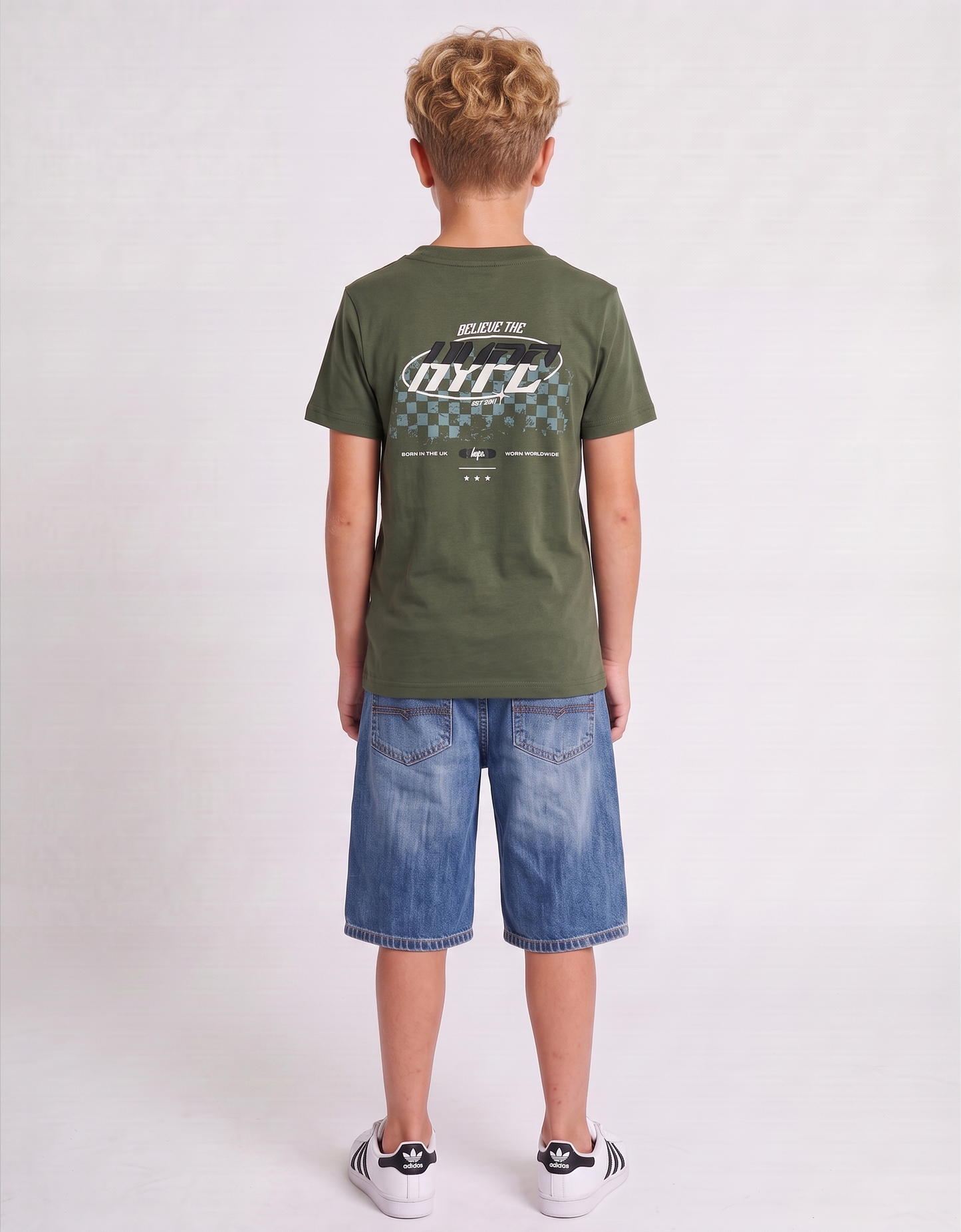 Hype Boys Green Skater T-Shirt