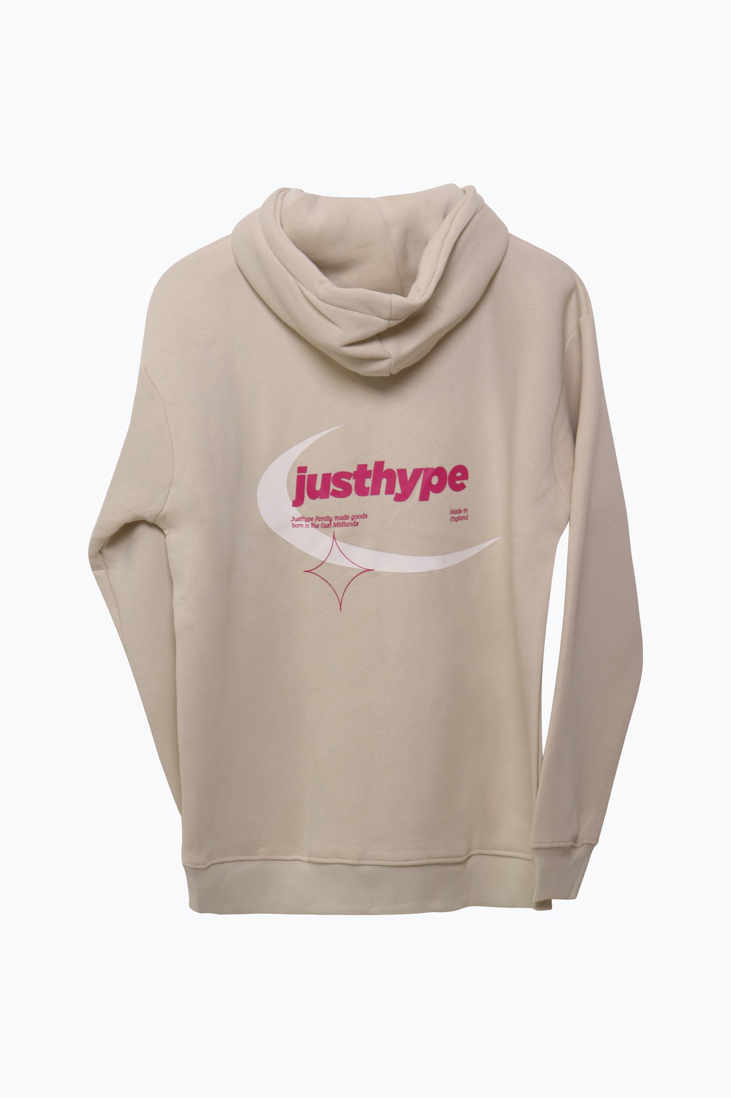 Justhype Mens Beige Moon Hoodie