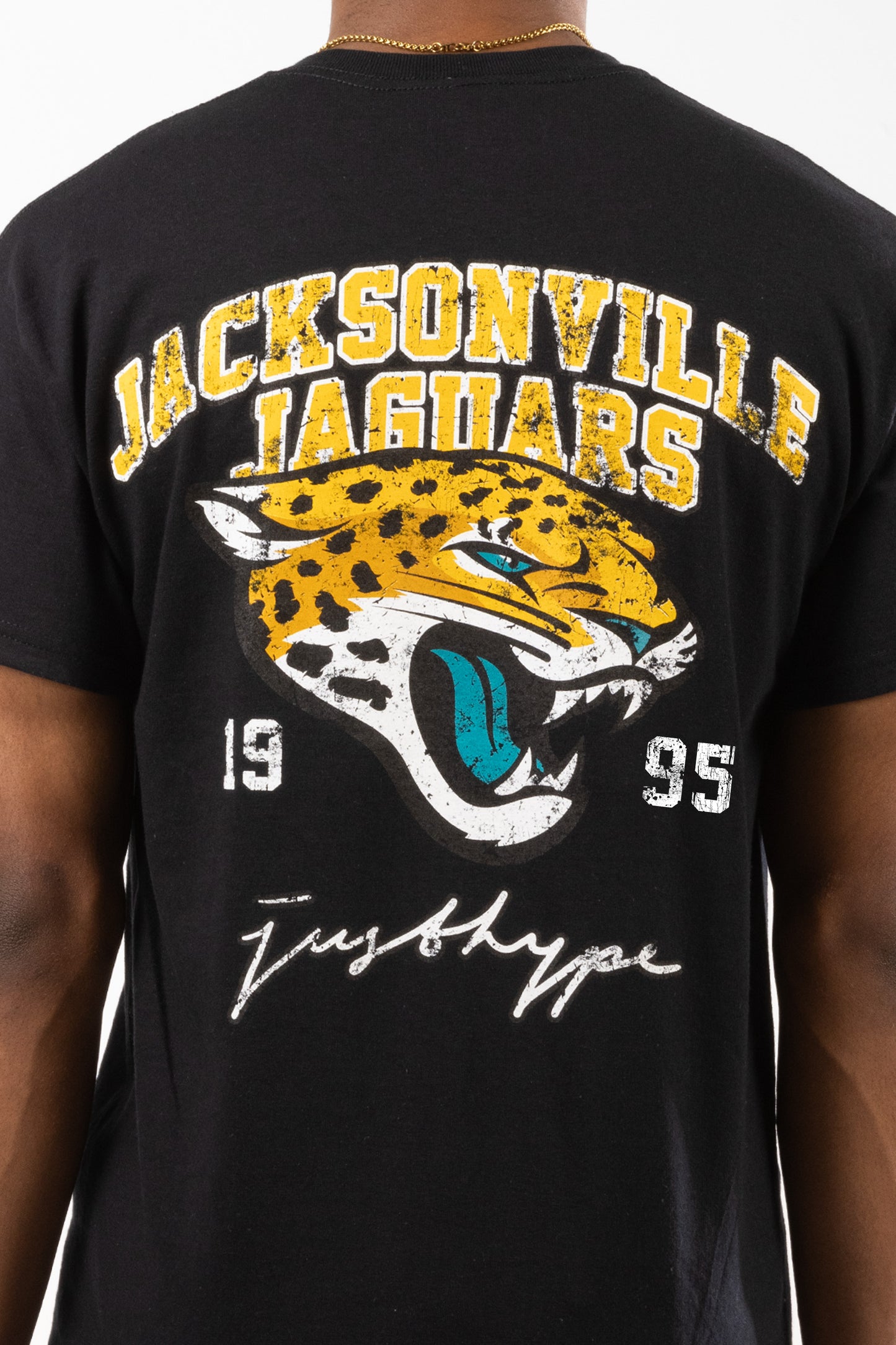 Nfl X Hype Adults Black Jacksonville Jaguars T-Shirt