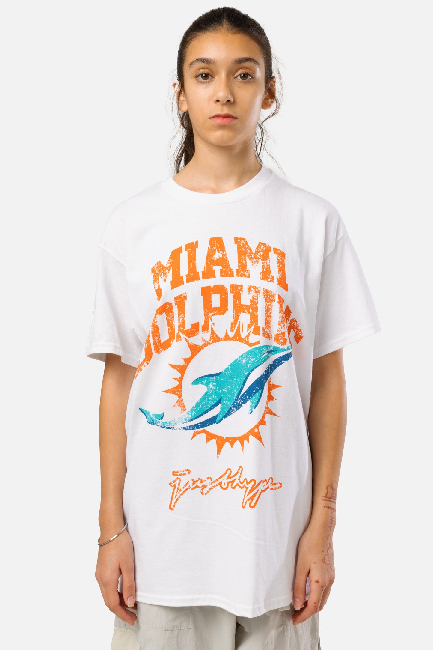 Nfl X Hype Kids White Miami Dolphins T-Shirt