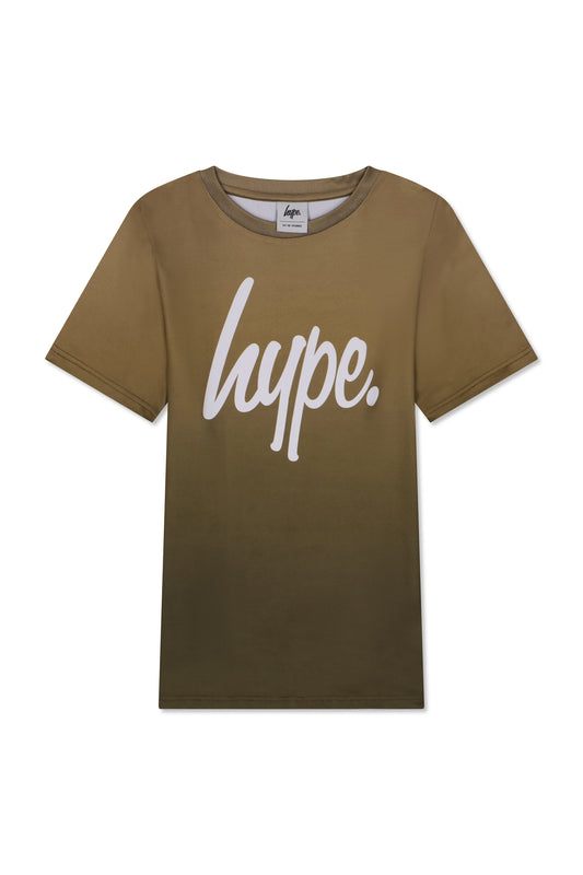 Hype Boys Khaki Ombre T-Shirt