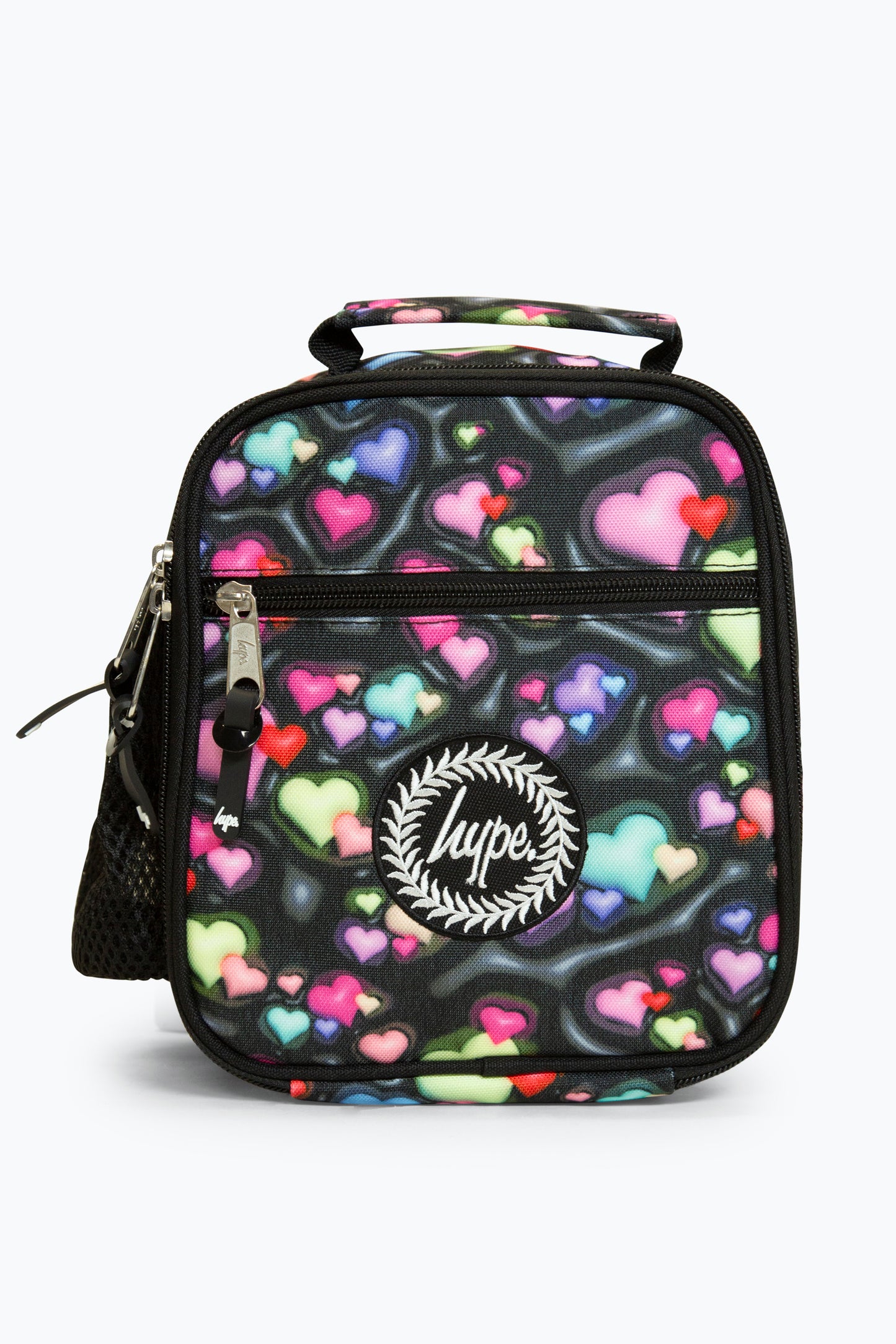 Hype Girls Black 3D Hearts Backpack & Lunch Bag Bundle