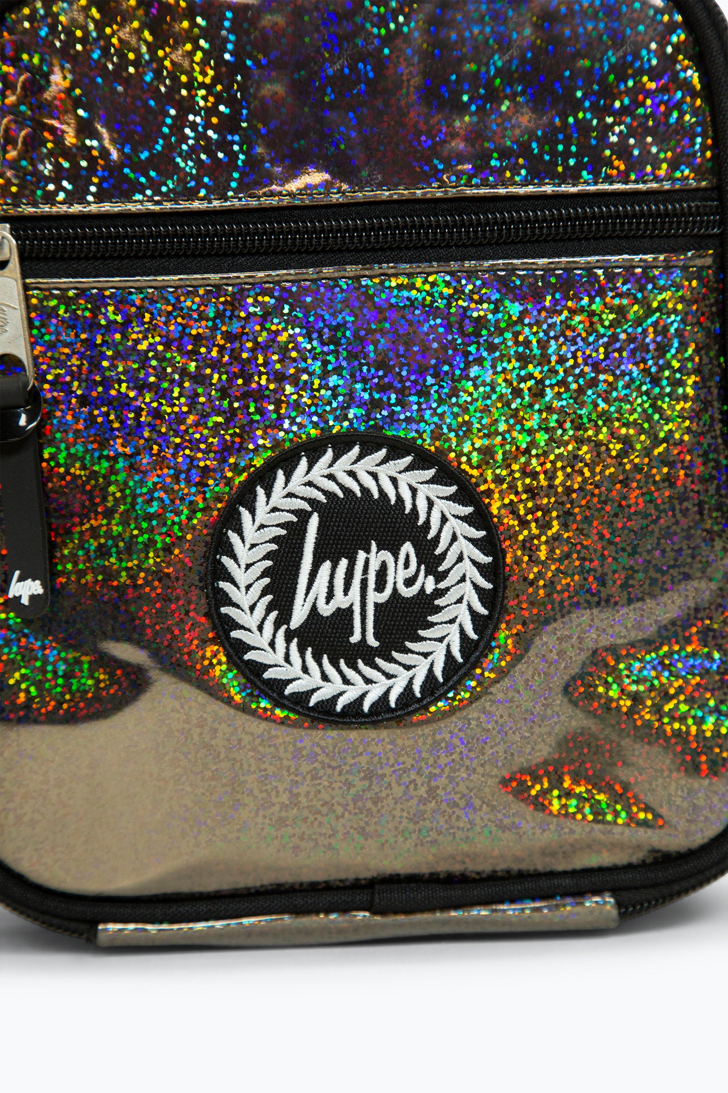 Hype Holo Glitter Lunch Bag Branding