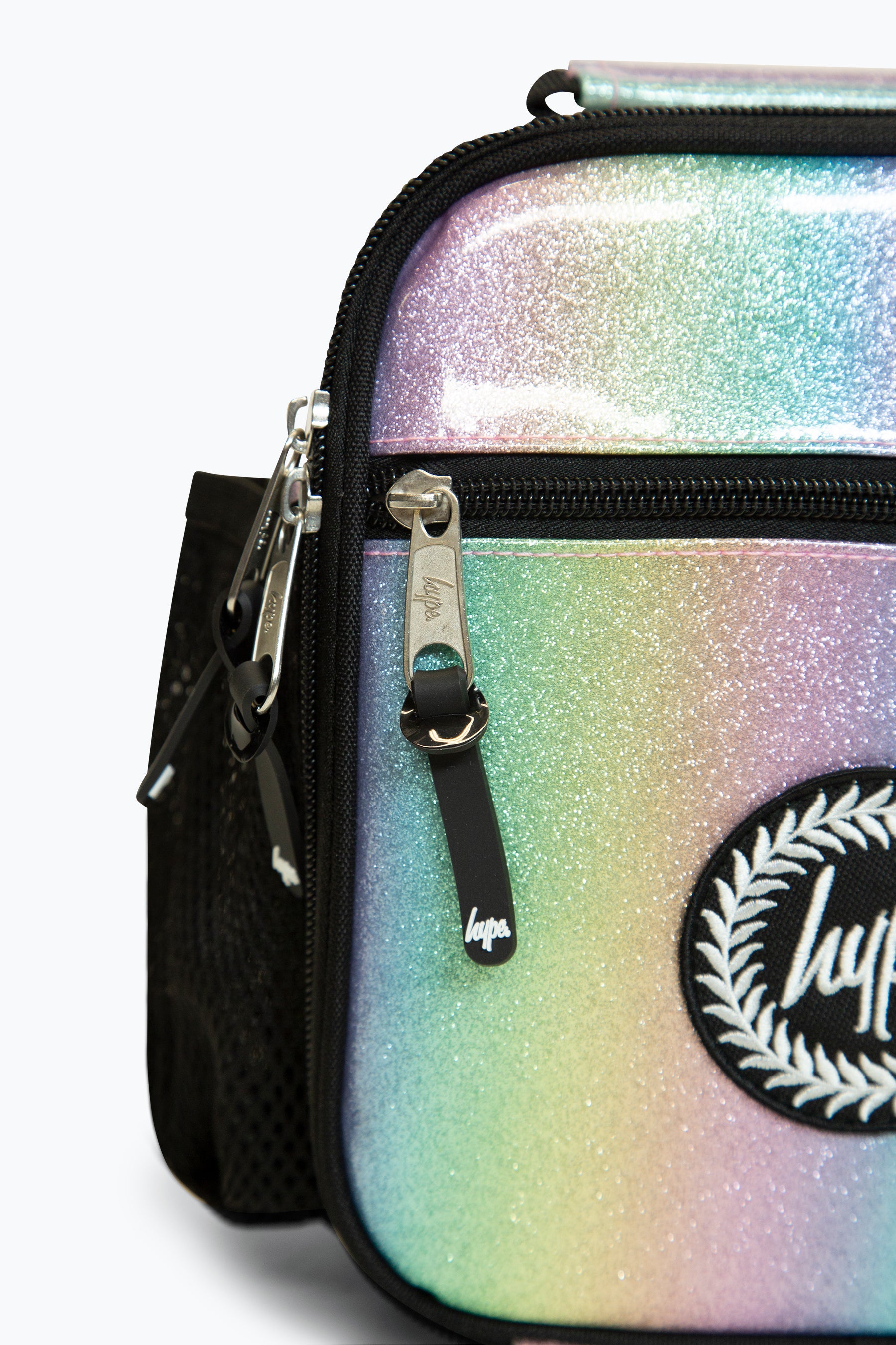 Hype Glitter Rainbow Lunch Bag Bottle Holder