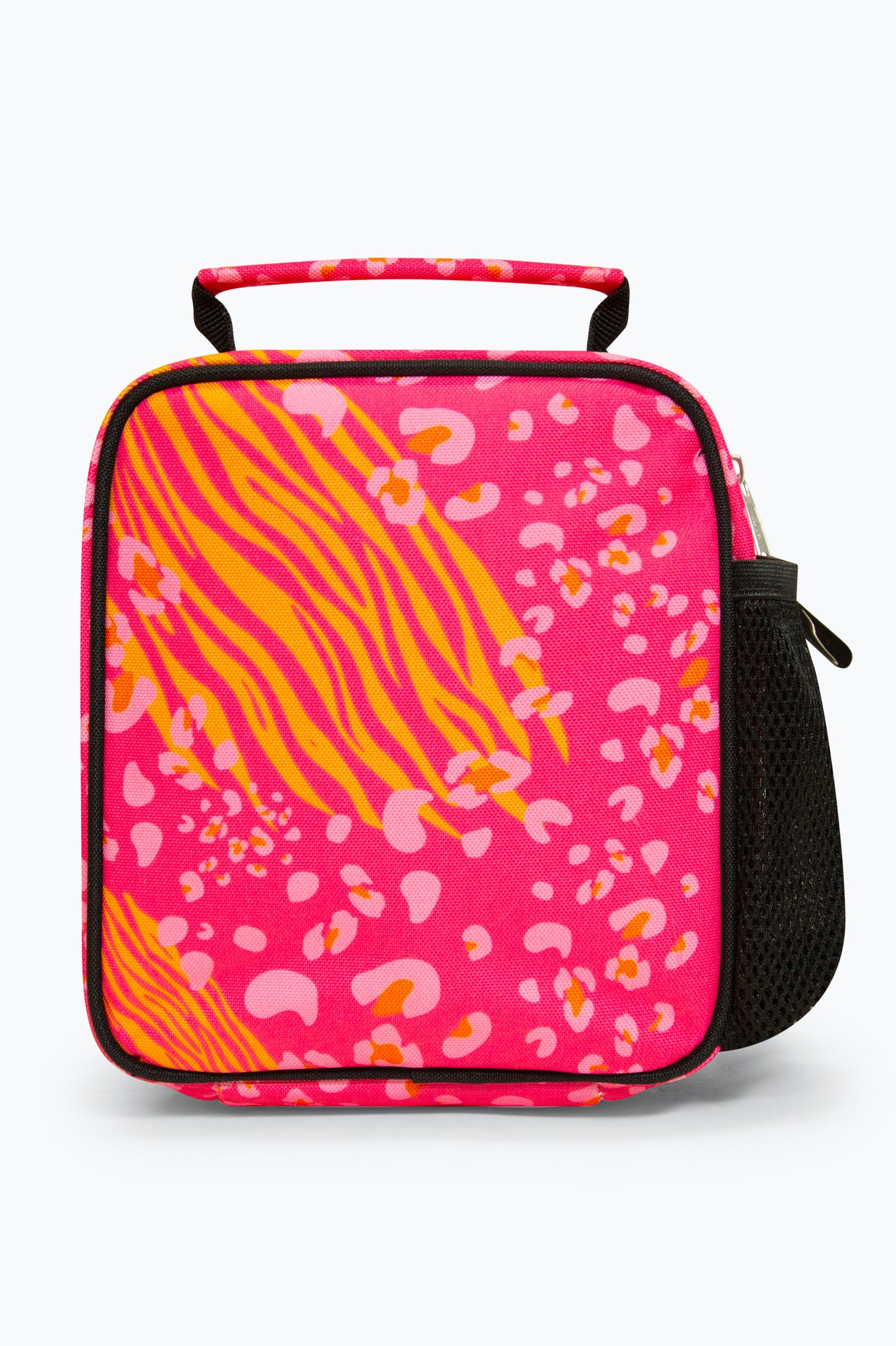 Hype Pink Animal Print Lunch Bag Back Side