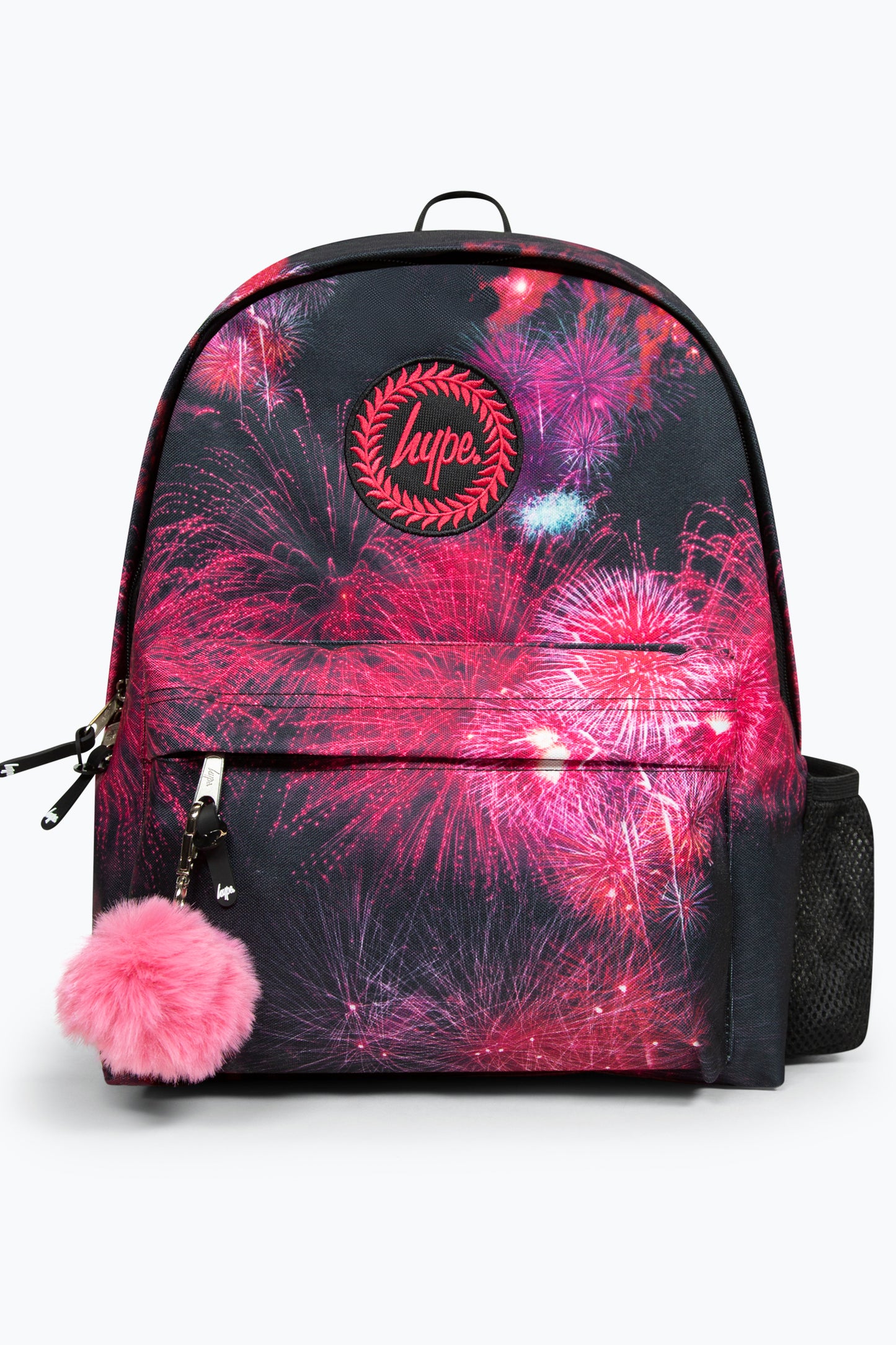 Hype Iconic Pink Fireworks Girls School Backpack