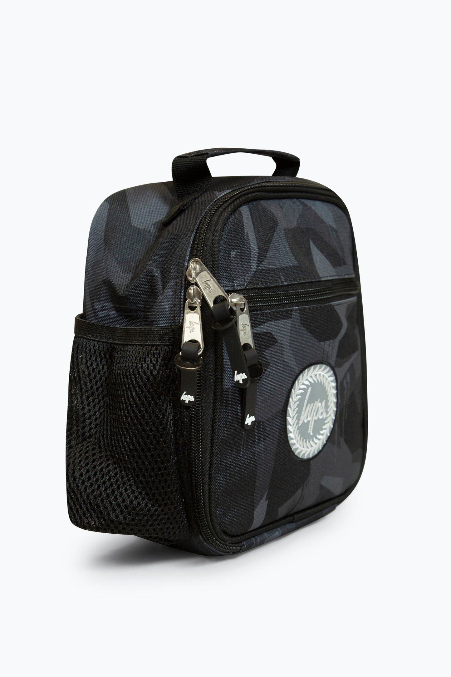 Hype Geo Camo Black Lunch Bag Left Side