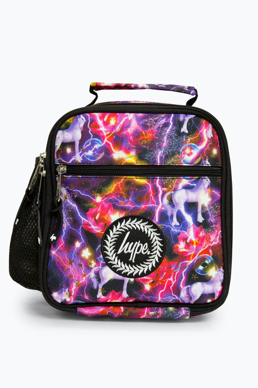 Hype Lightning Unicorn Lunch Bag Front Side