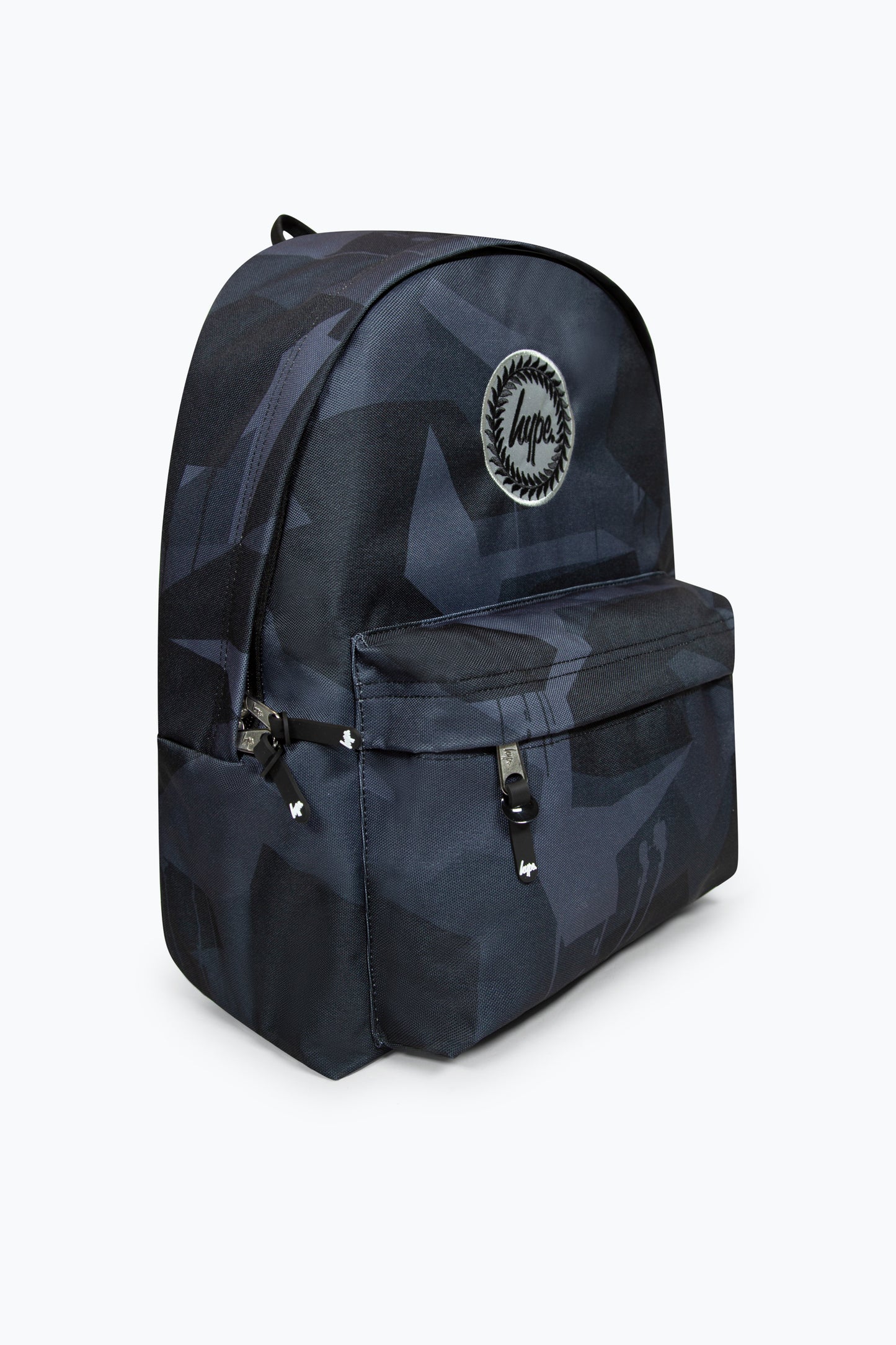 Hype Iconic Black Geo Camo Boys School Backpack