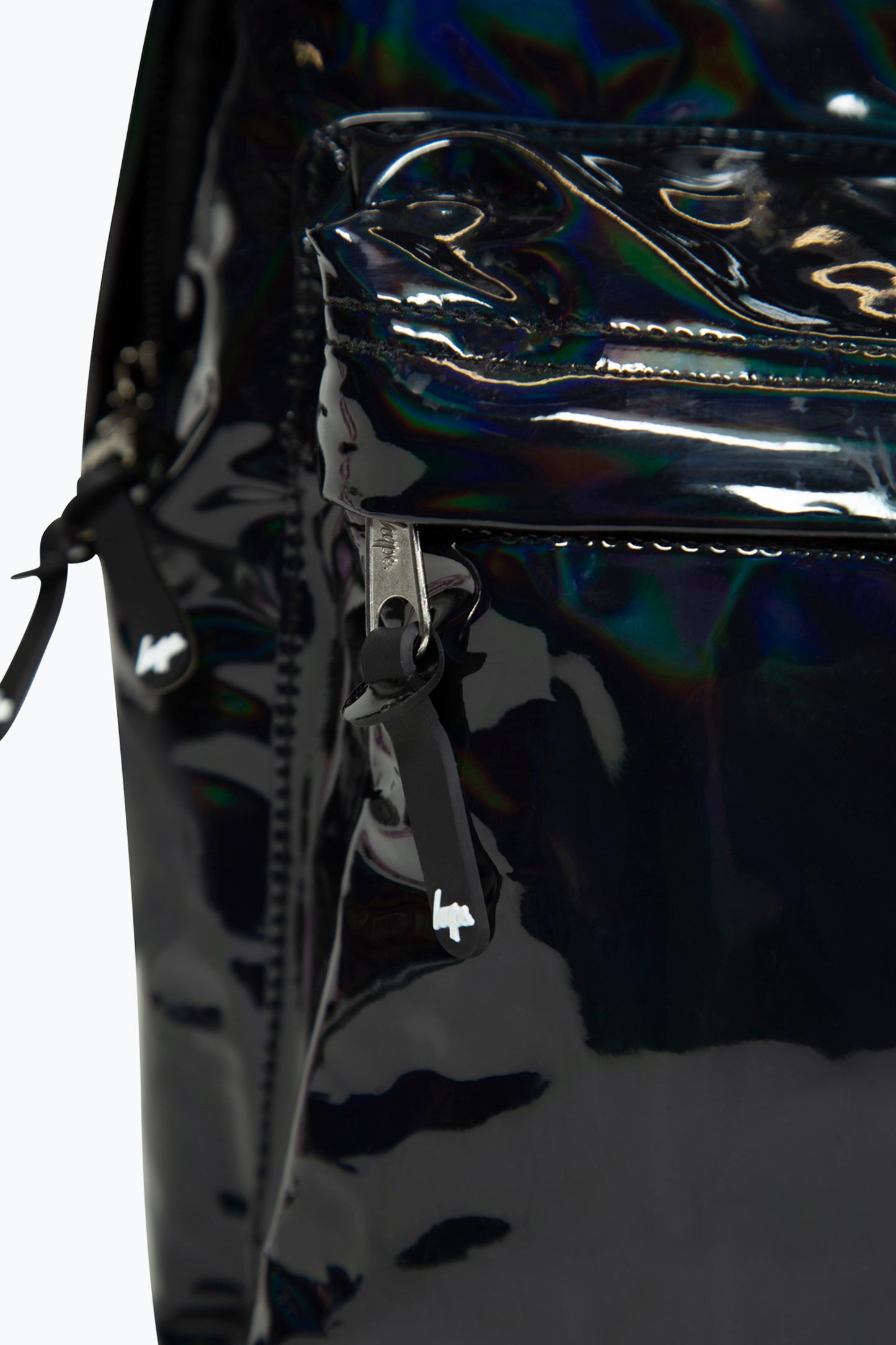 Hype Girls Iconic Holographic Black School Backpack