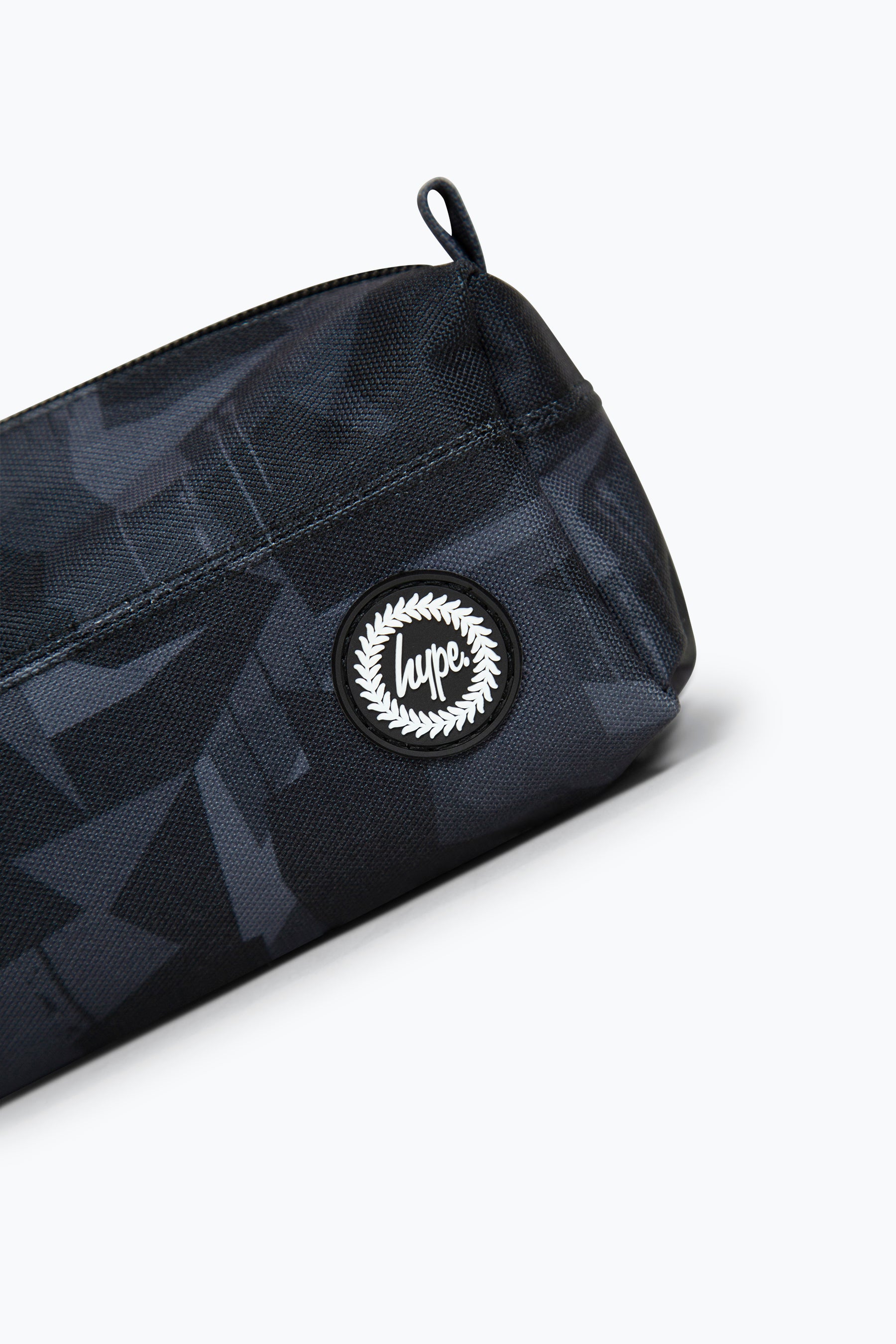 Hype Unisex Geo Camo Black Pencil Case Branding