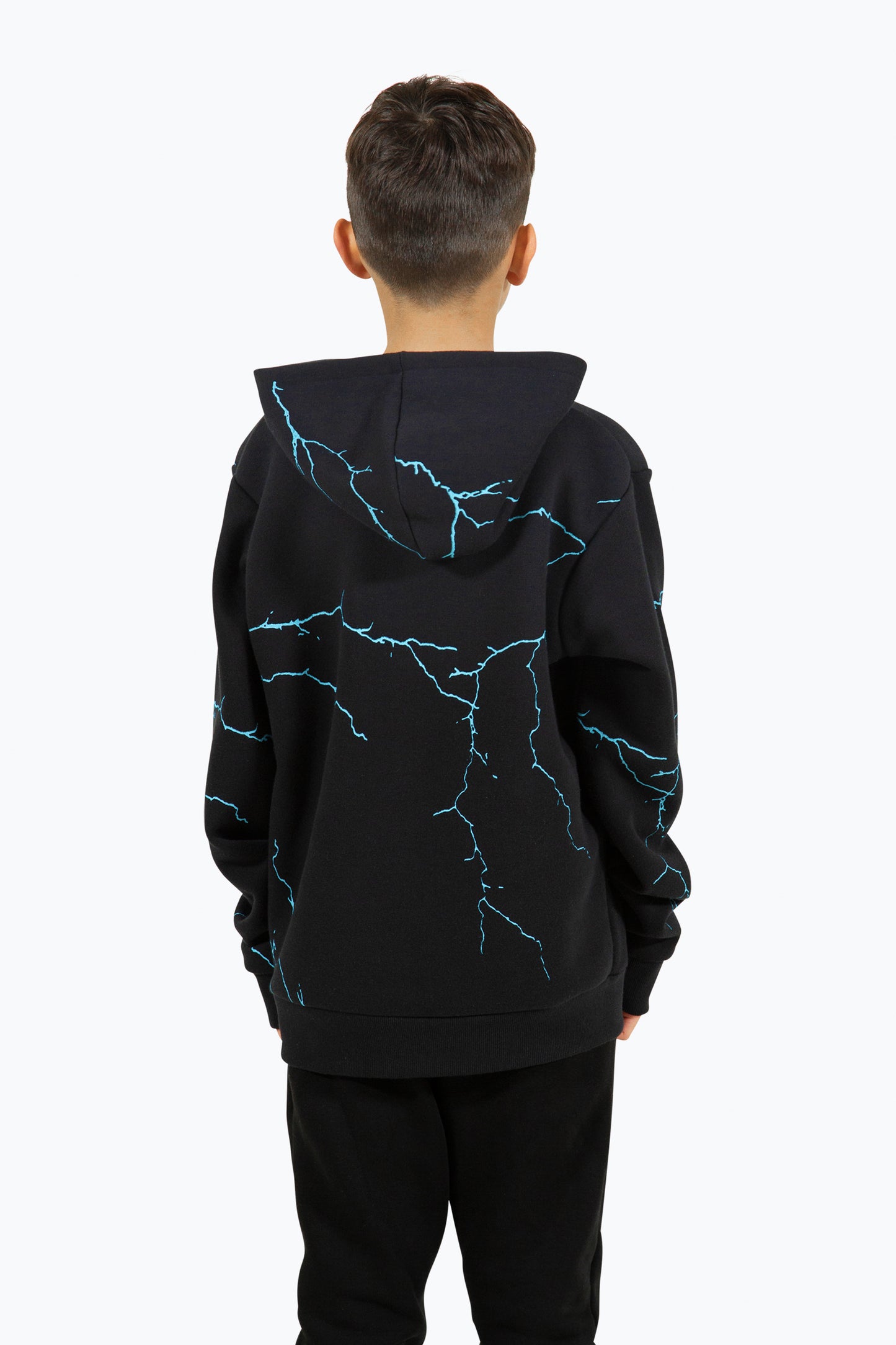 Hype Boys Black Lightning Hoodie