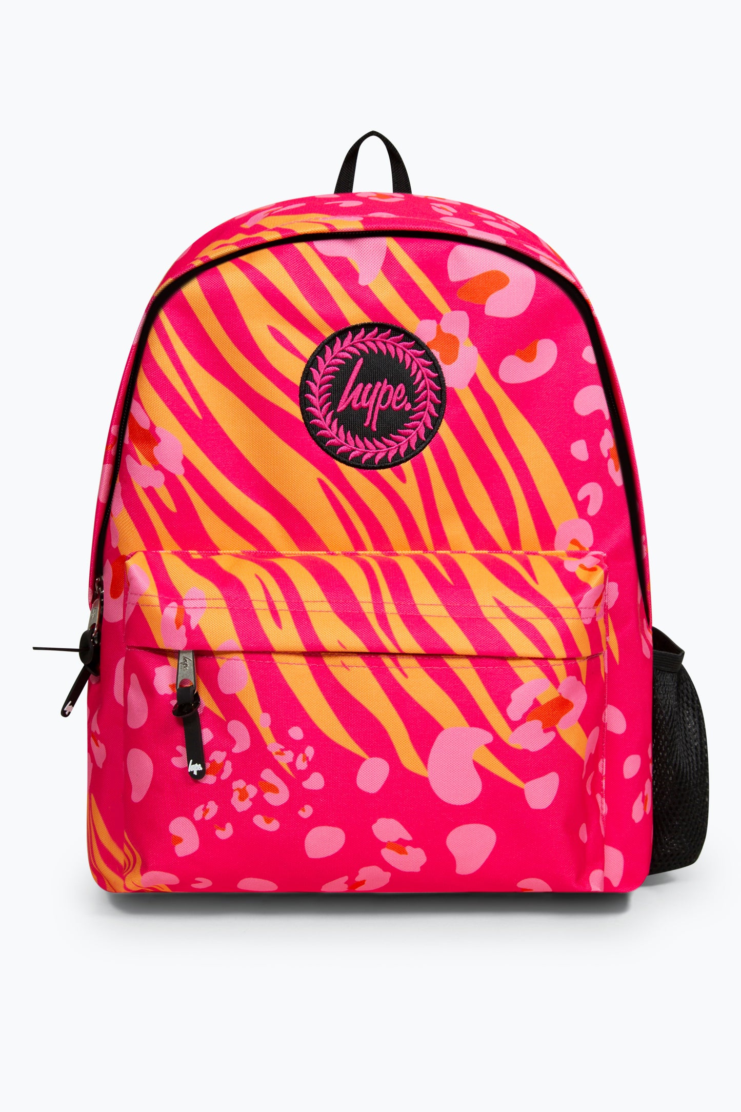 Hype Girls Pink Animal Prints Backpack, Lunchbag, Pencil Case & Bottle Bundle