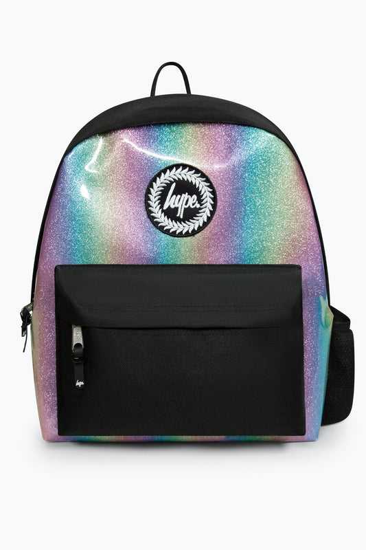 Hype Girls Black Rainbow Iconic Kids Backpack