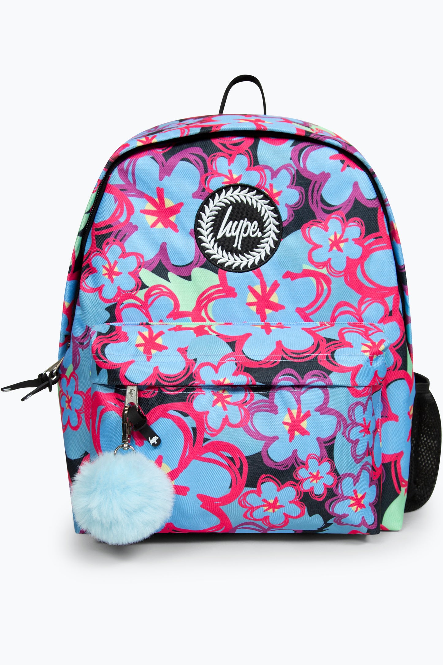 Hype Girls Blue Flowers Backpack, Lunchbag & Bottle Bundle