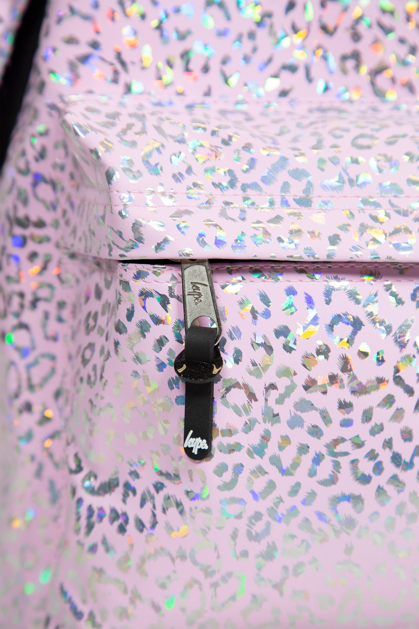 Hype Girls Iconic Holographic Leopard Pink Backpack