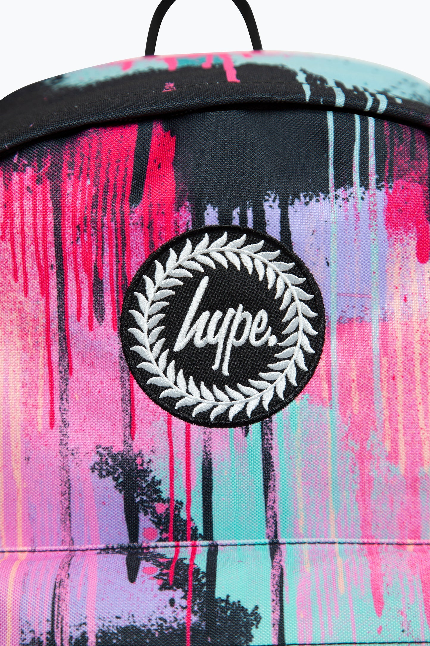 Hype Iconic Black Spray Paint V2 Girls School Backpack