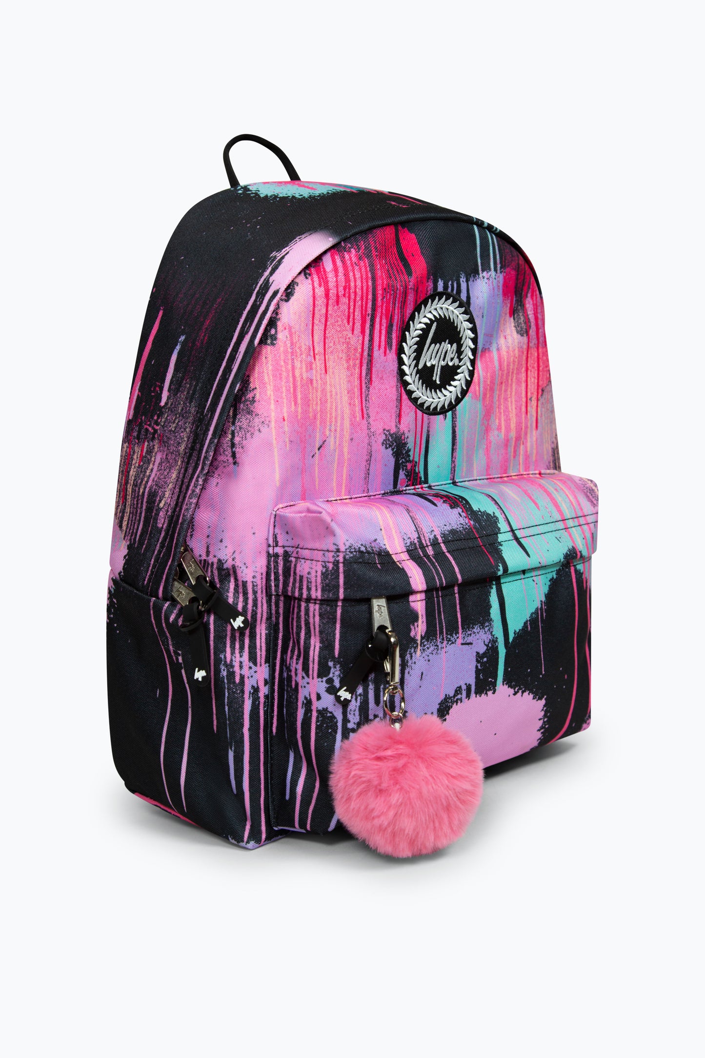 Hype Iconic Black Spray Paint V2 Girls School Backpack