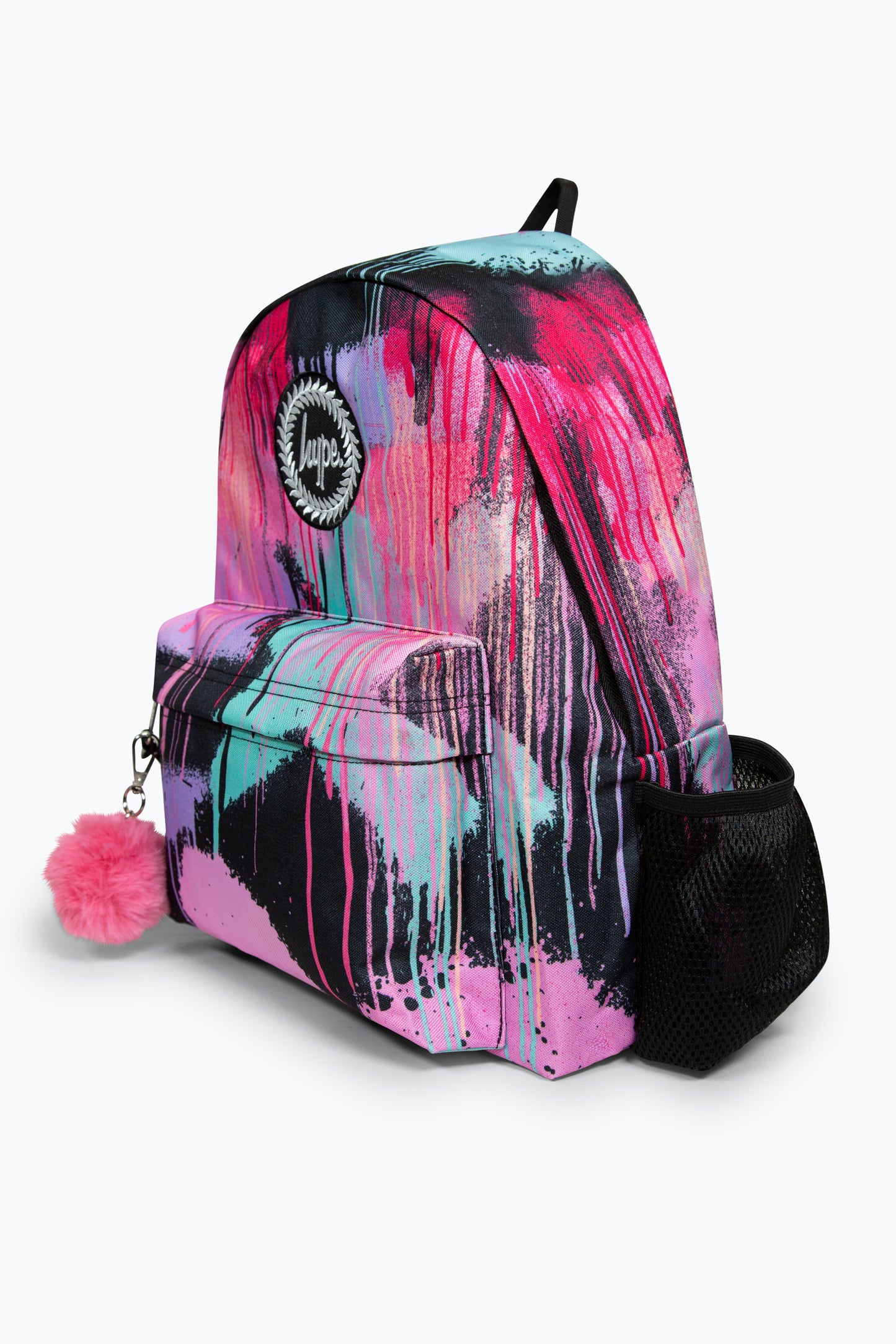 Hype Iconic Black Spray Paint V2 Girls School Backpack