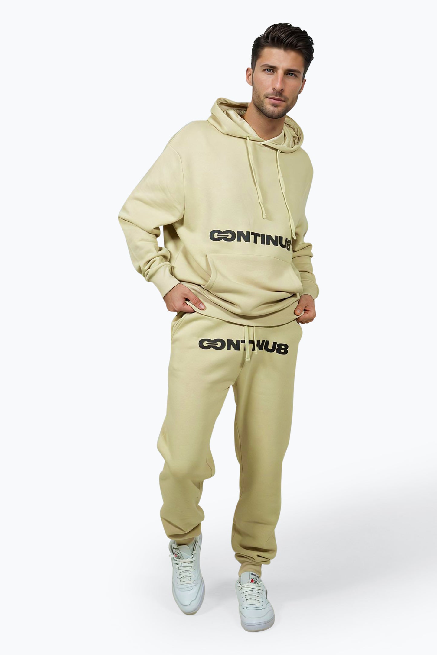 Continu8 Unisex Sand Boxy Joggers