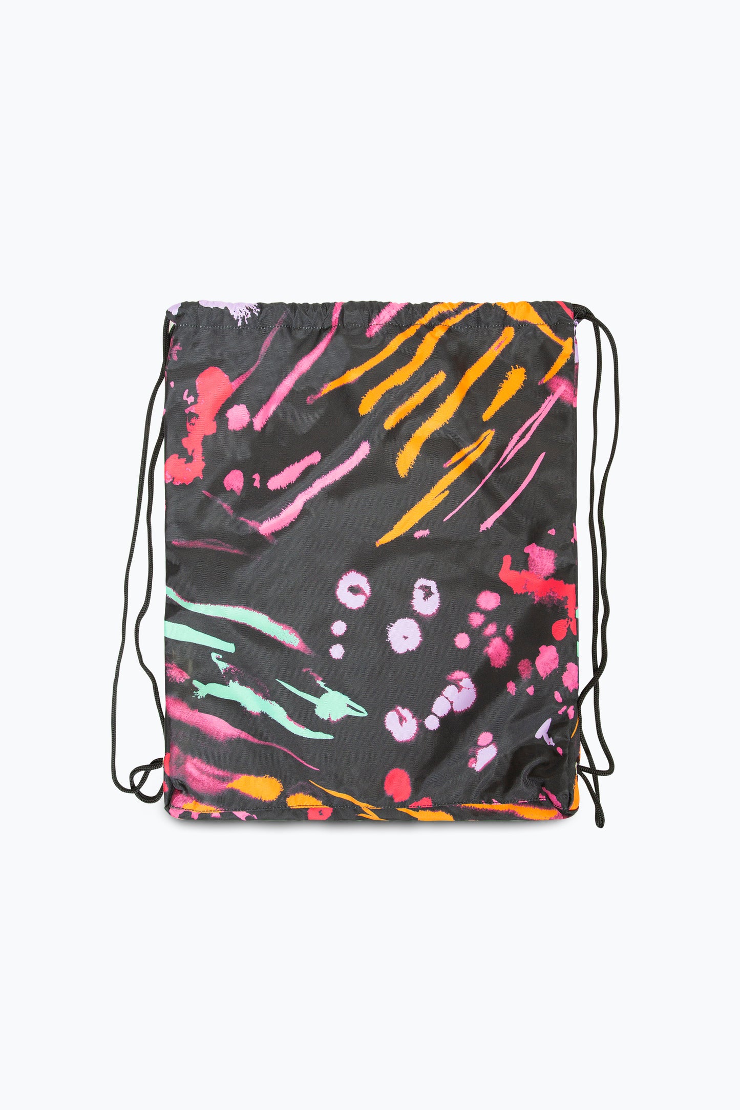 Hype Girls Black Animal Print Drawstring Bag