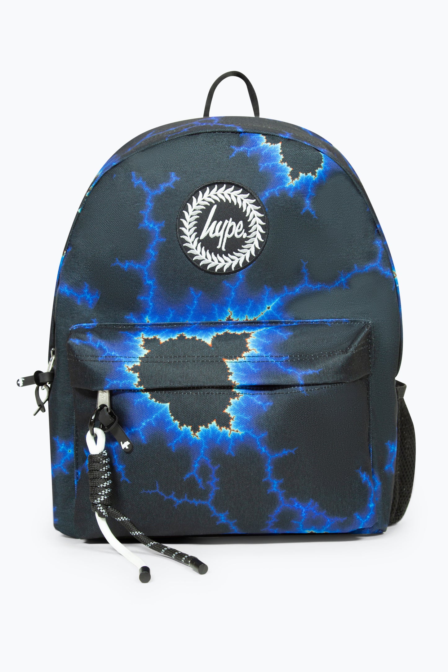 Hype Boys Black Blue Lightning Iconic Kids Backpack