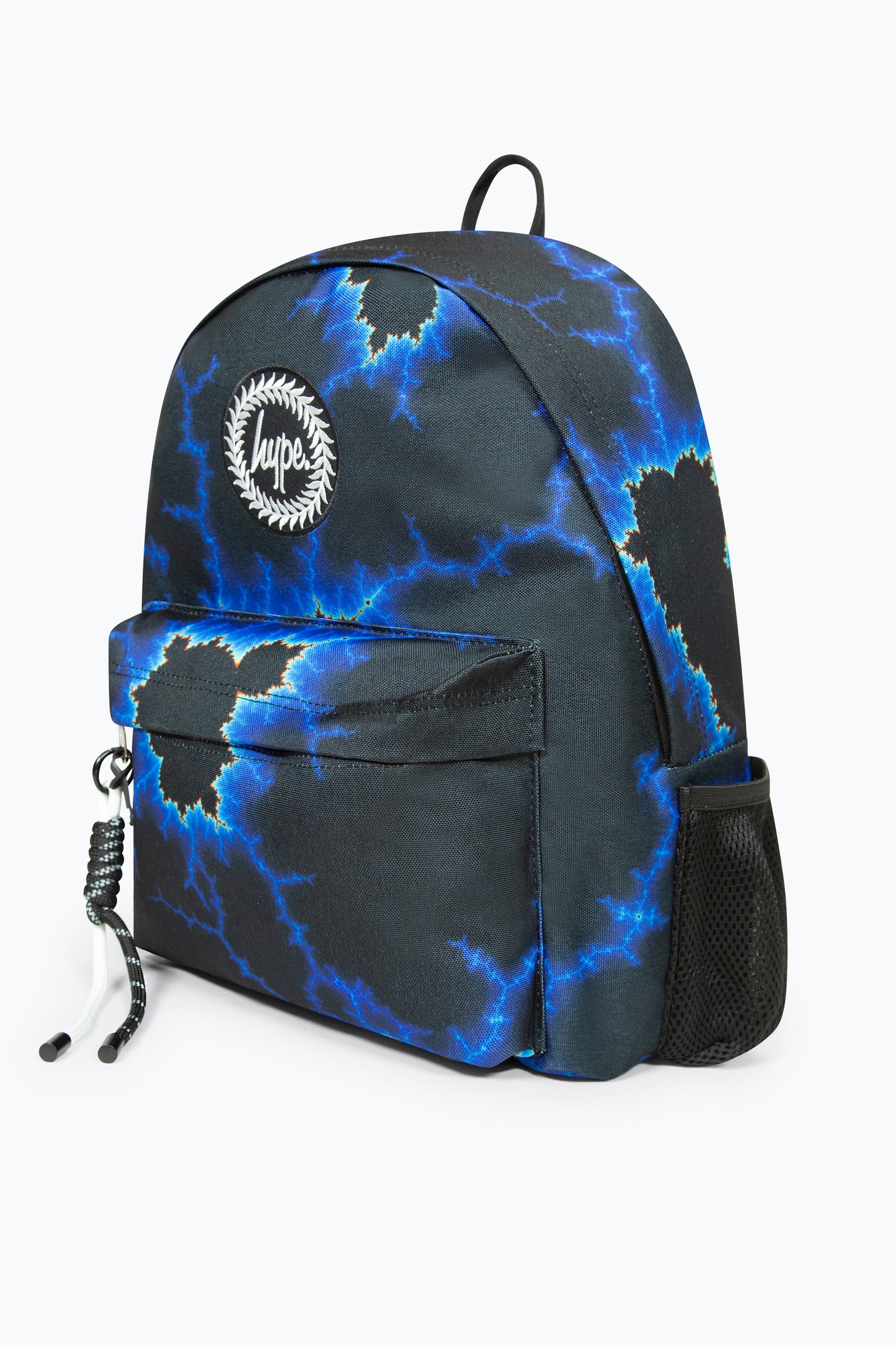 Hype Boys Black Blue Lightning Iconic Kids Backpack