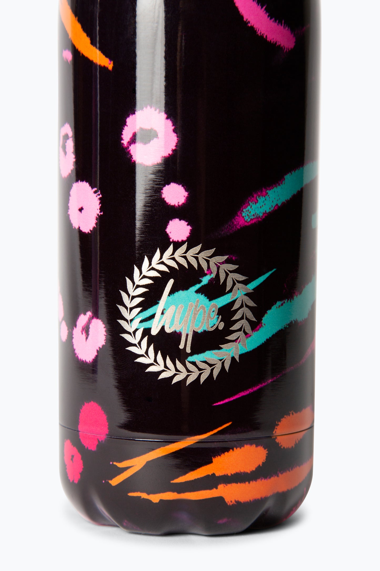 Hype Girls Black Animal Scratches Water Bottle