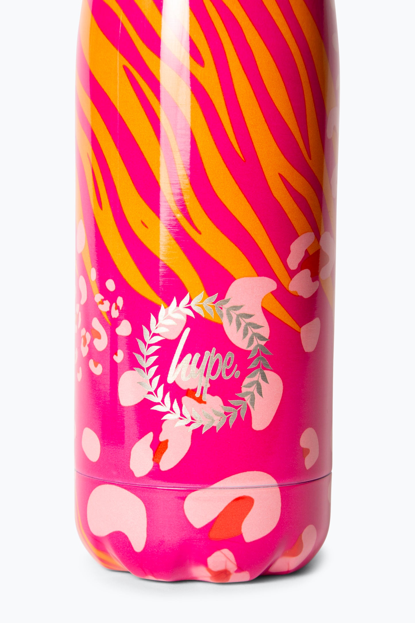 Hype Girls Pink Animal Prints Thermal Water Bottle