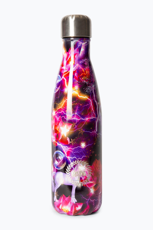 Hype Girls Pink/Purple Lightning Unicorns Thermal Water Bottle