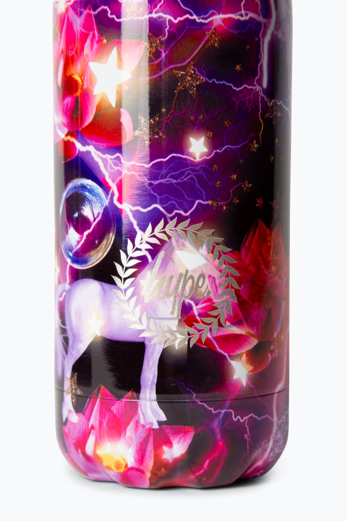 Hype Girls Pink/Purple Lightning Unicorns Thermal Water Bottle