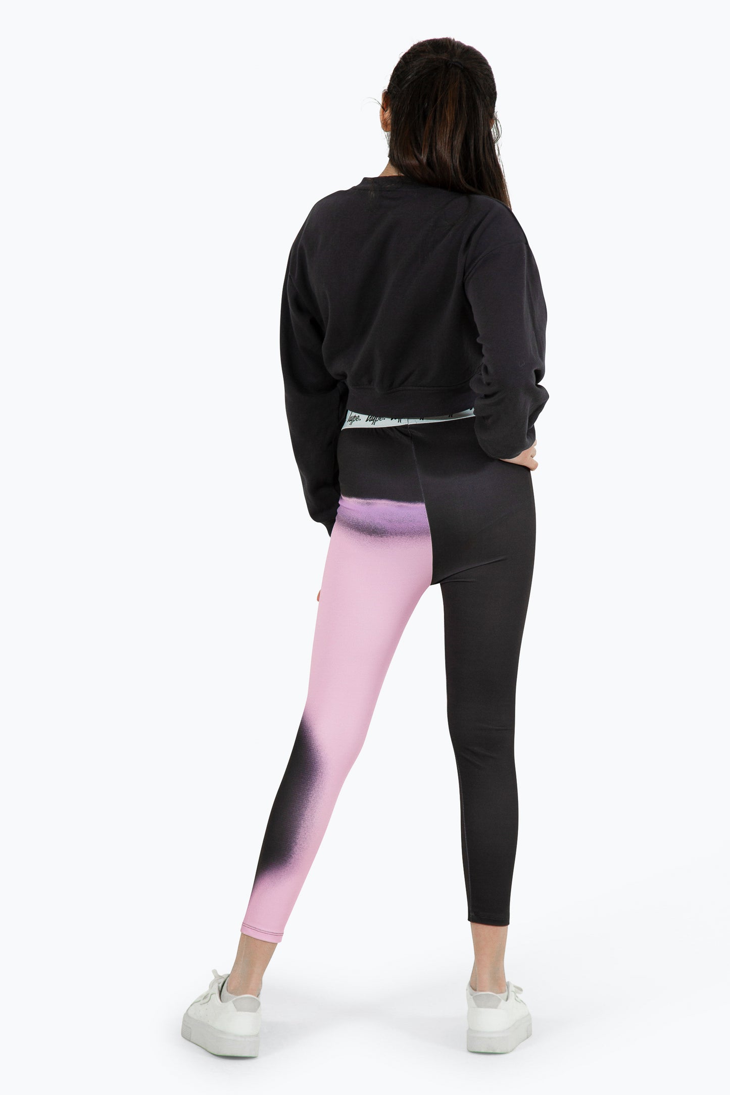 Hype Kids Pink Spray Fade Leggings