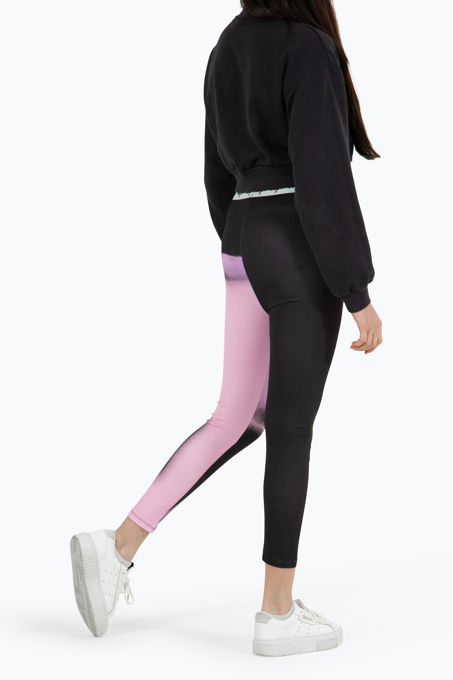 Hype Kids Pink Spray Fade Leggings