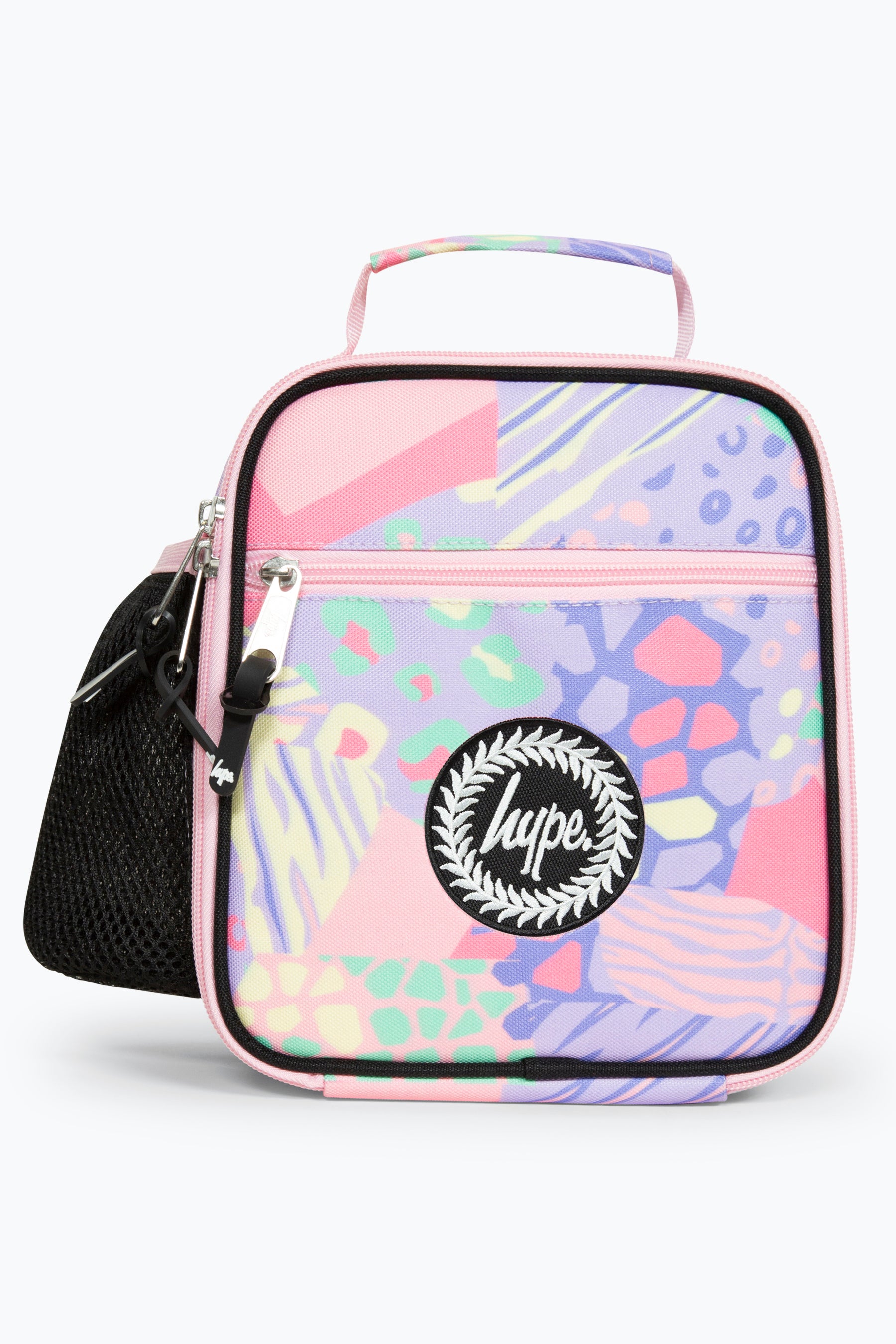 Hype Pink Pastel Prints Girls Lunch Bag Front Side