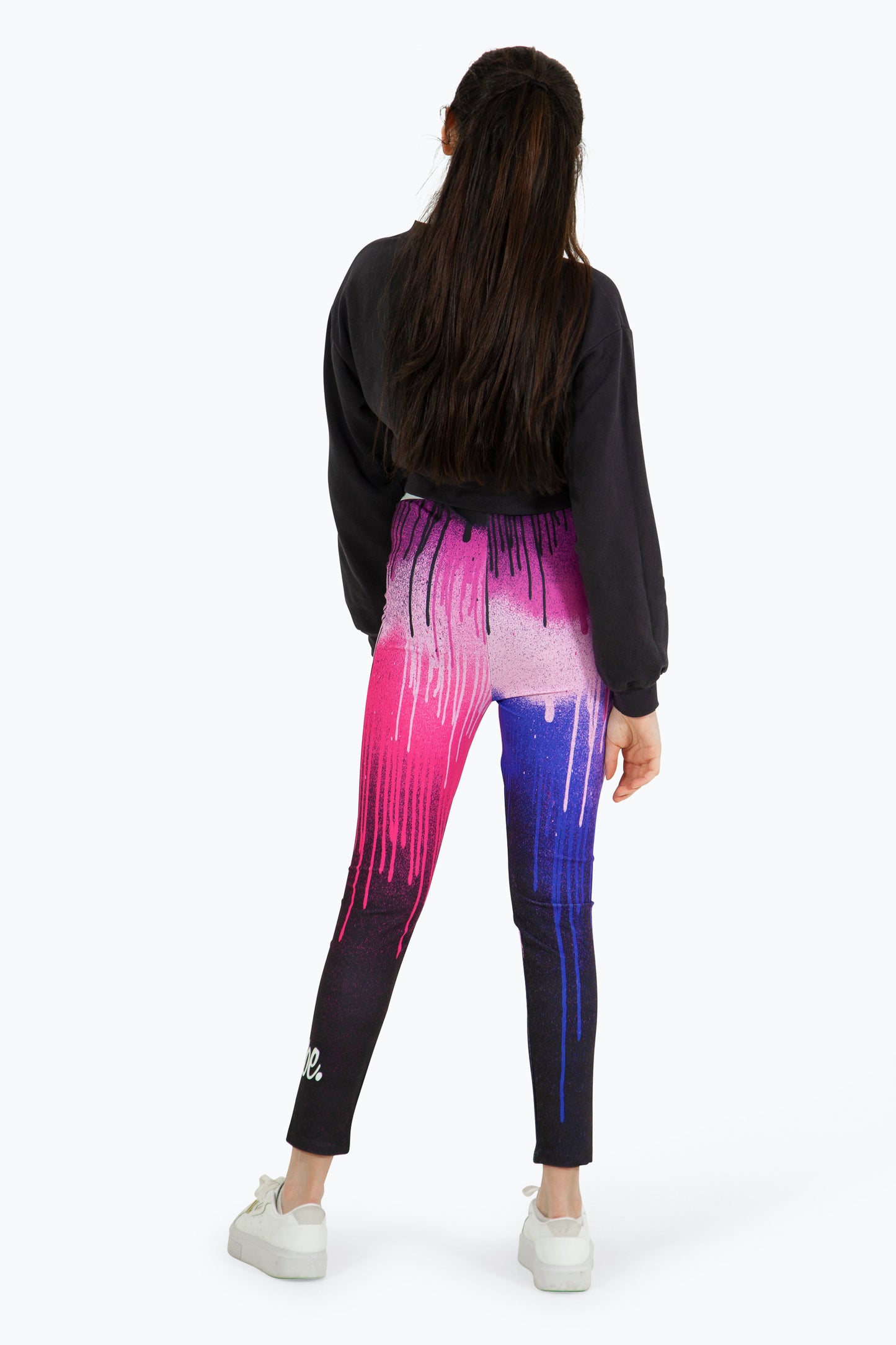 Hype Girls Multi Pink Drips Leggings