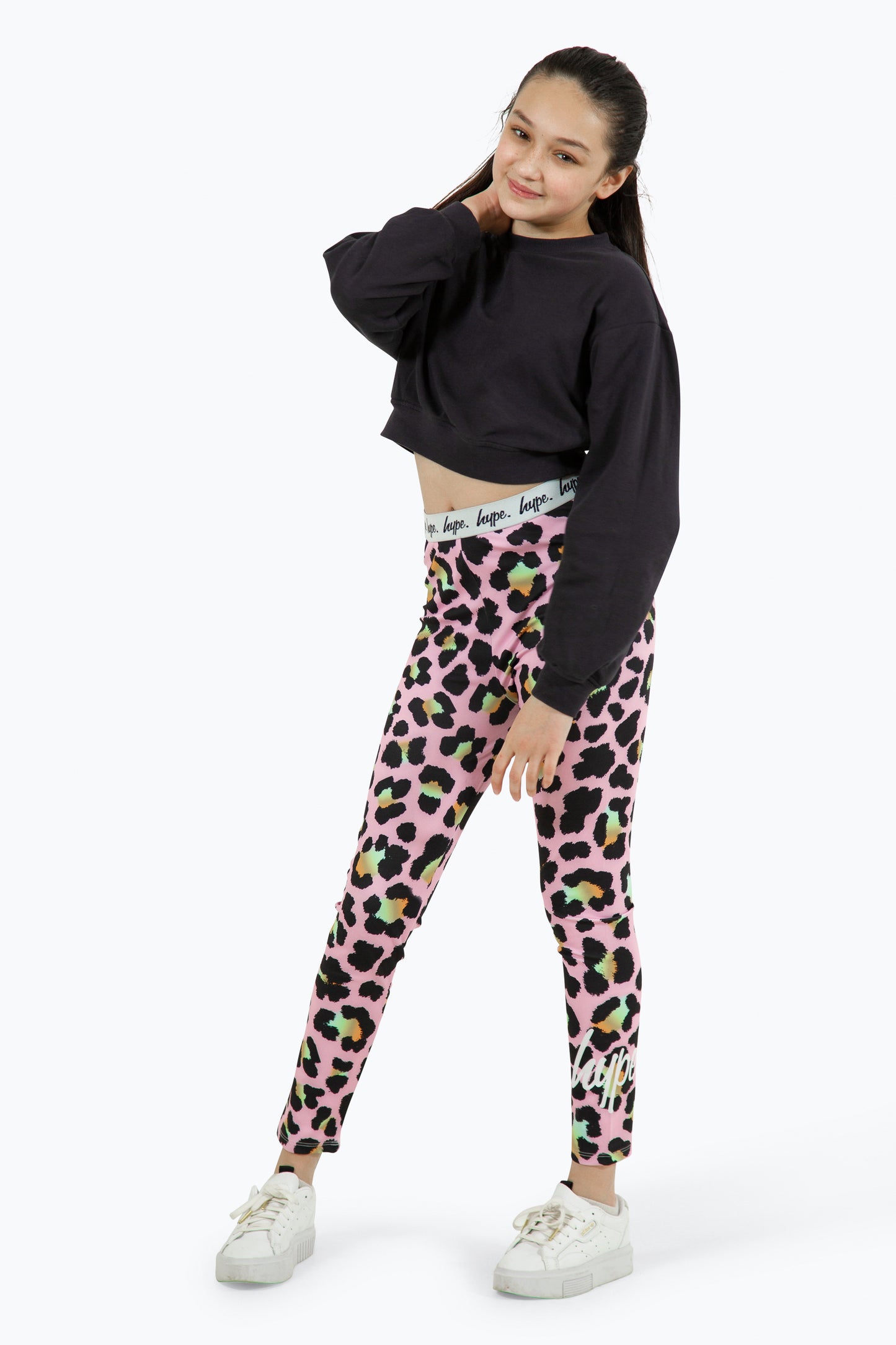 Hype Girls Multi Disco Leopard Leggings