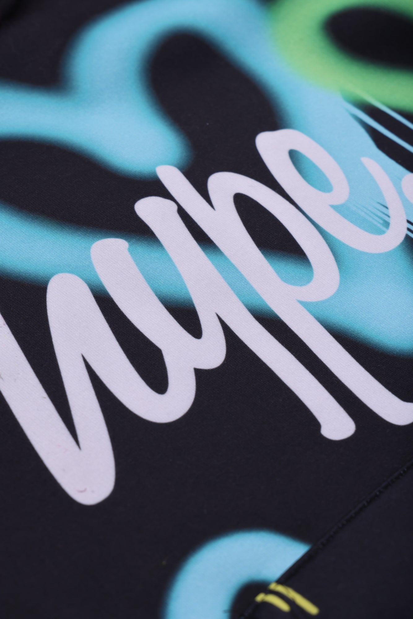 Hype Girls Black Graffiti Hearts Hoodie