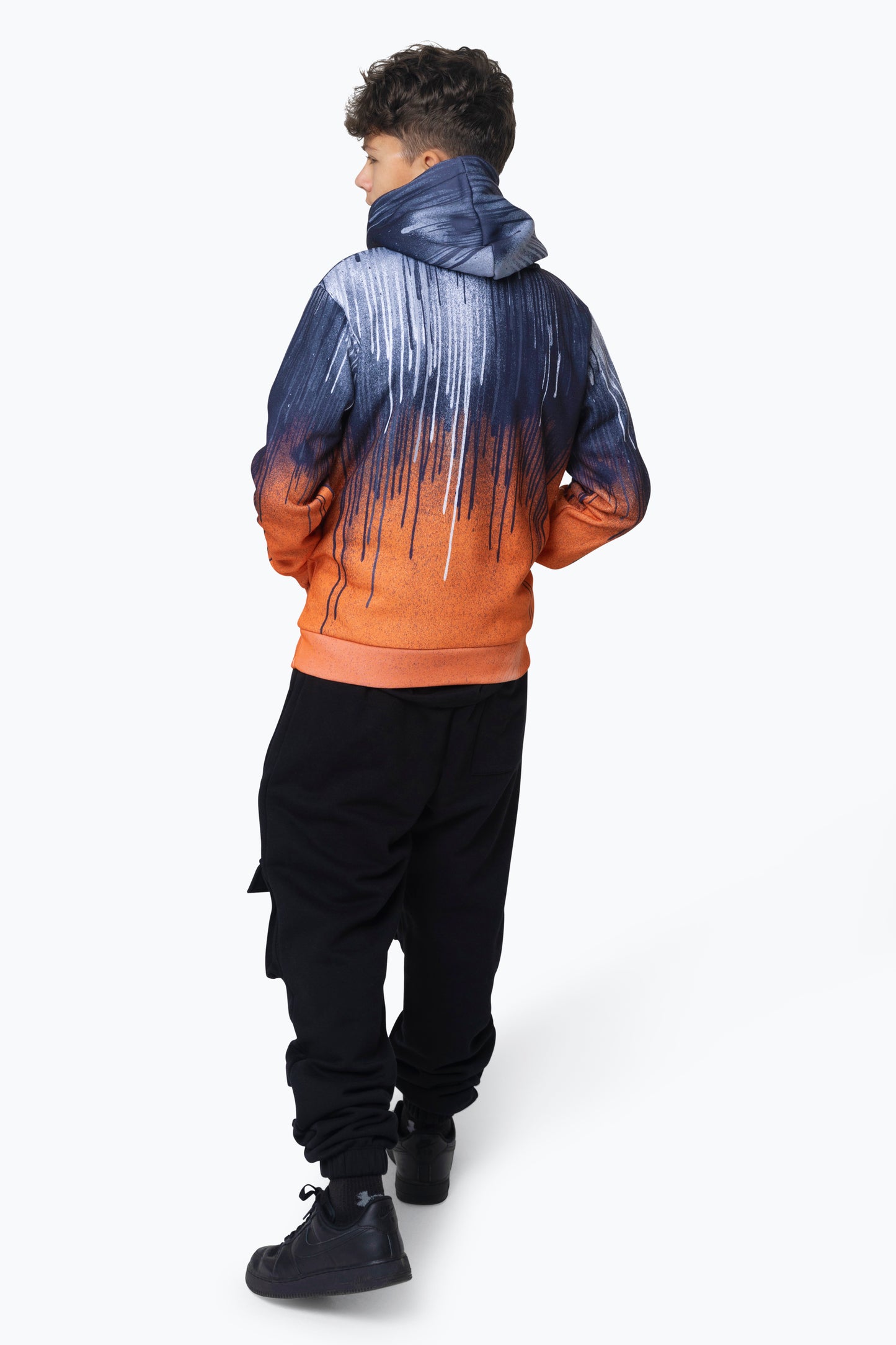 Hype Boys Multi Orange Drips Hoodie