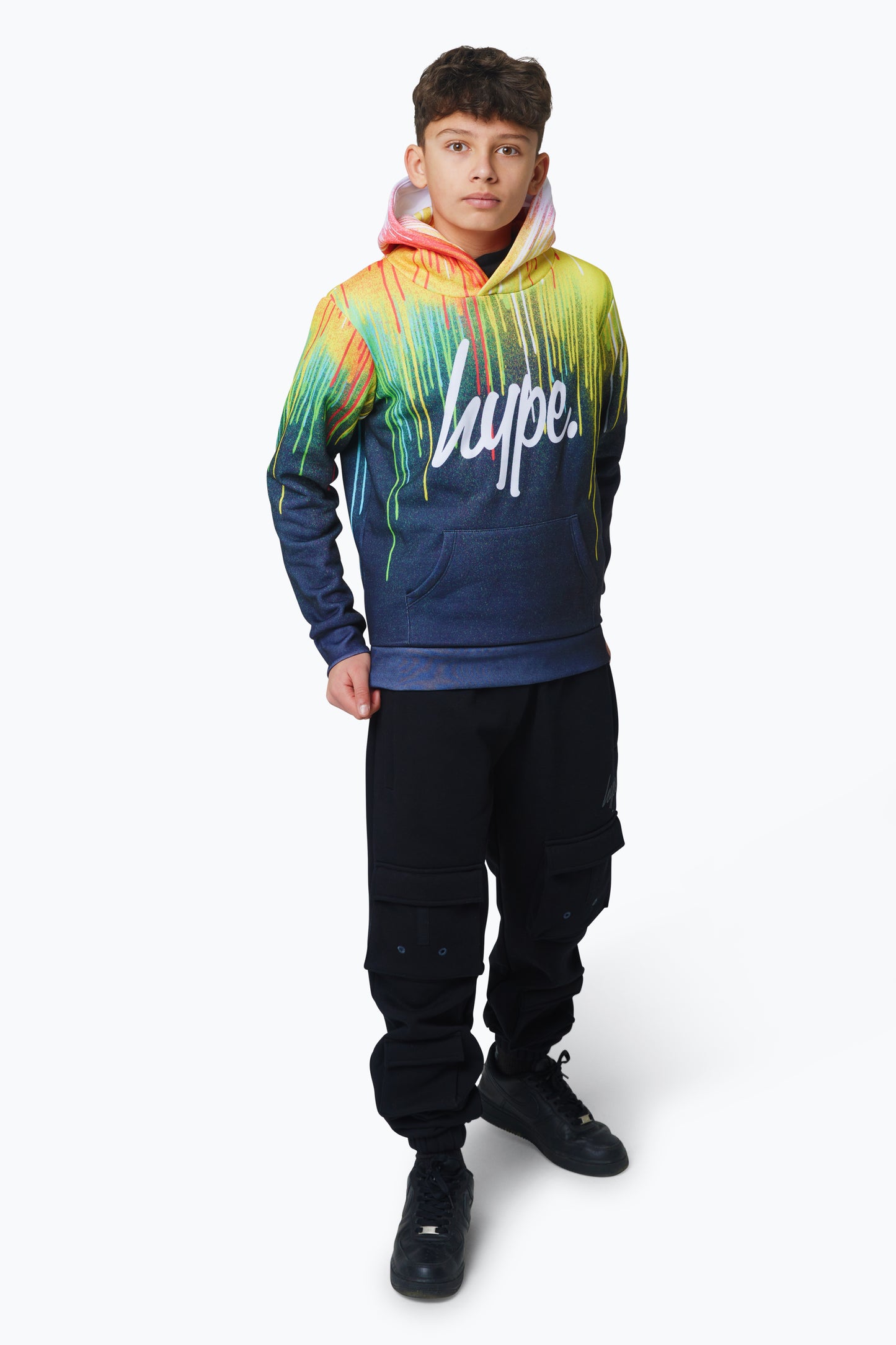 Hype Boys Multi Primary Drips Hoodie