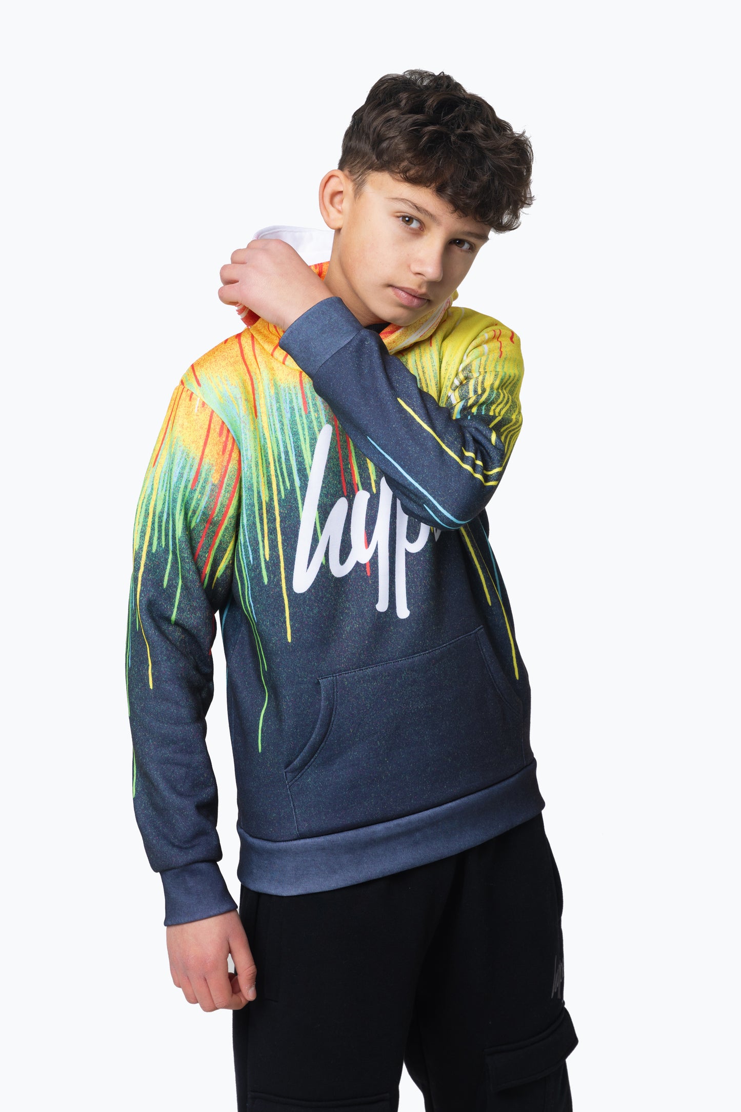 Hype Boys Multi Primary Drips Hoodie