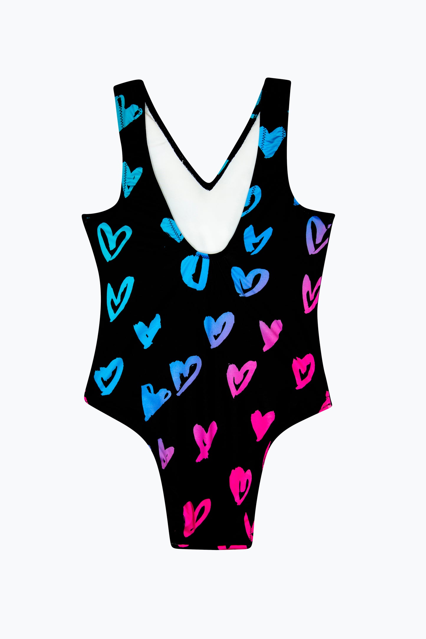 Hype Girls Multi Scribble Hearts Swimsuit