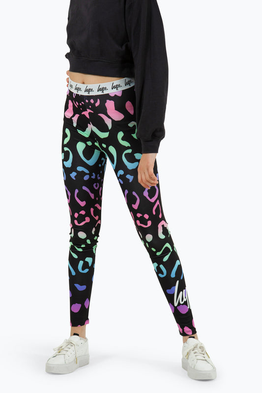 Hype Girls Multi Gradient Leopard Leggings