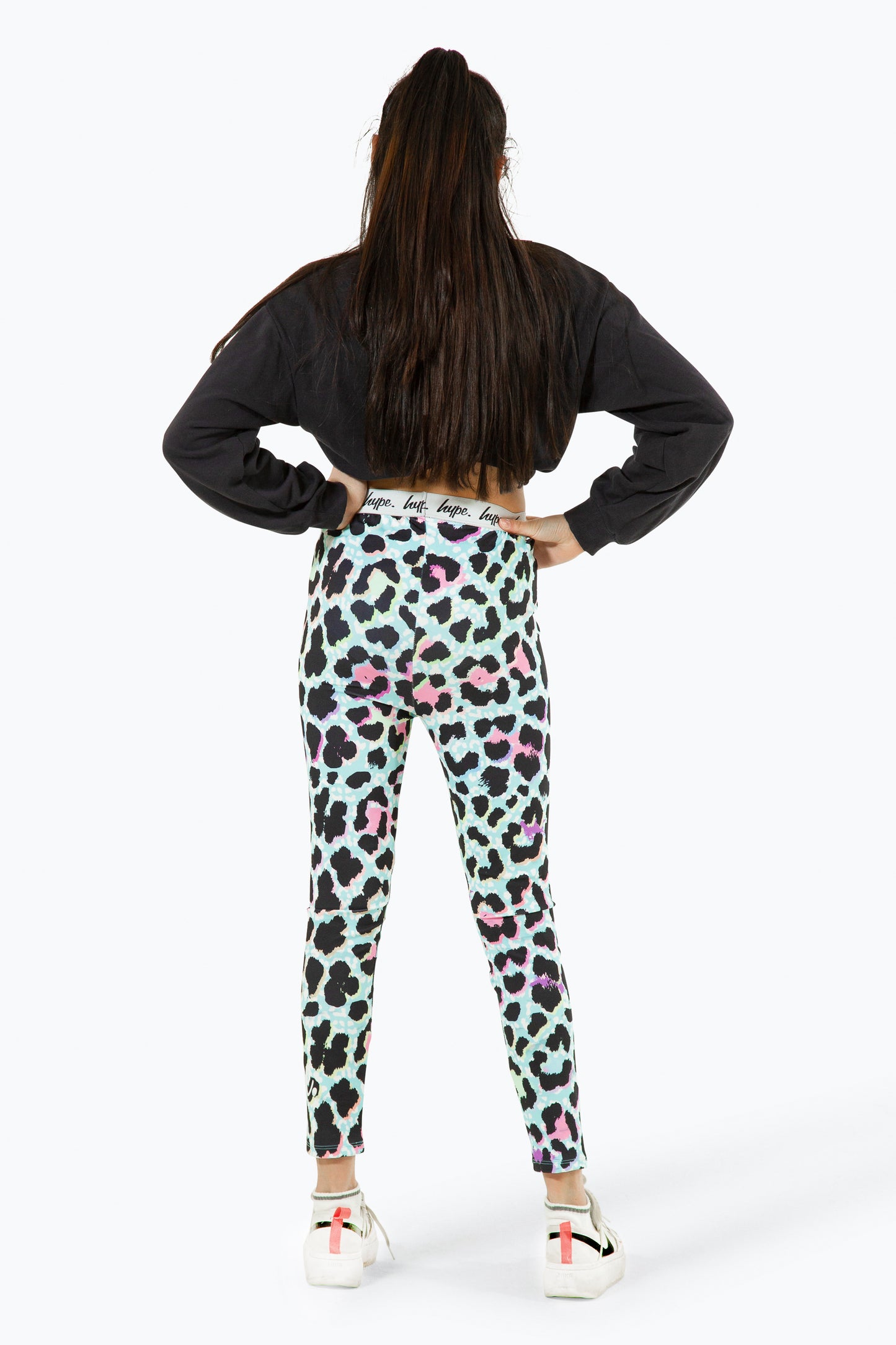 Hype Girls Multi Ice Leopard Leggings