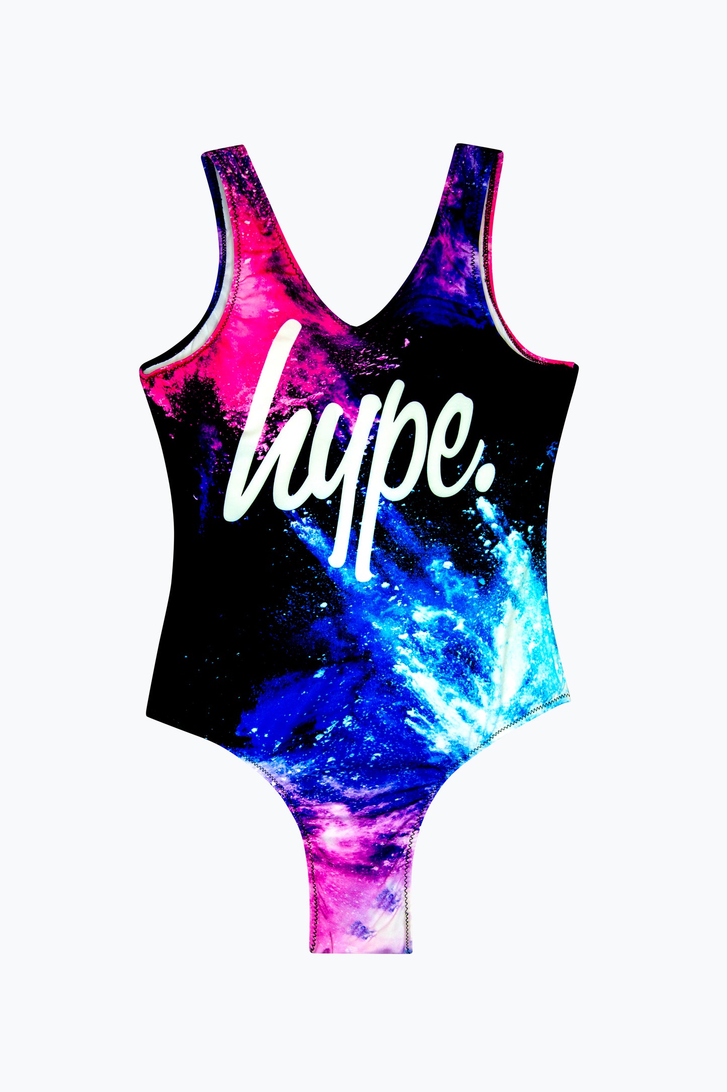 Hype Girls Multi Purple Chalk Swimsuit