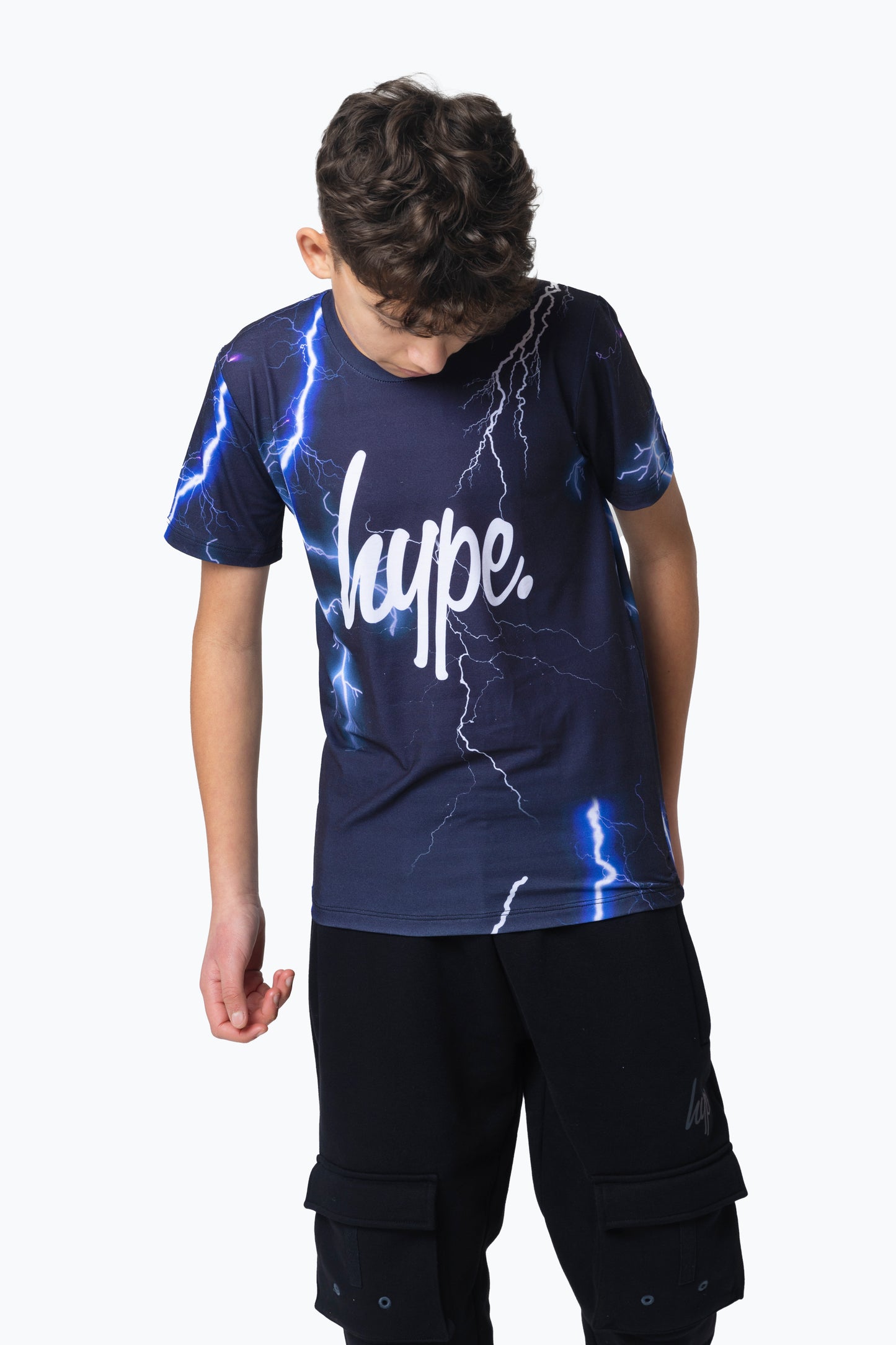 Hype Boys Multi Lightning T-Shirt