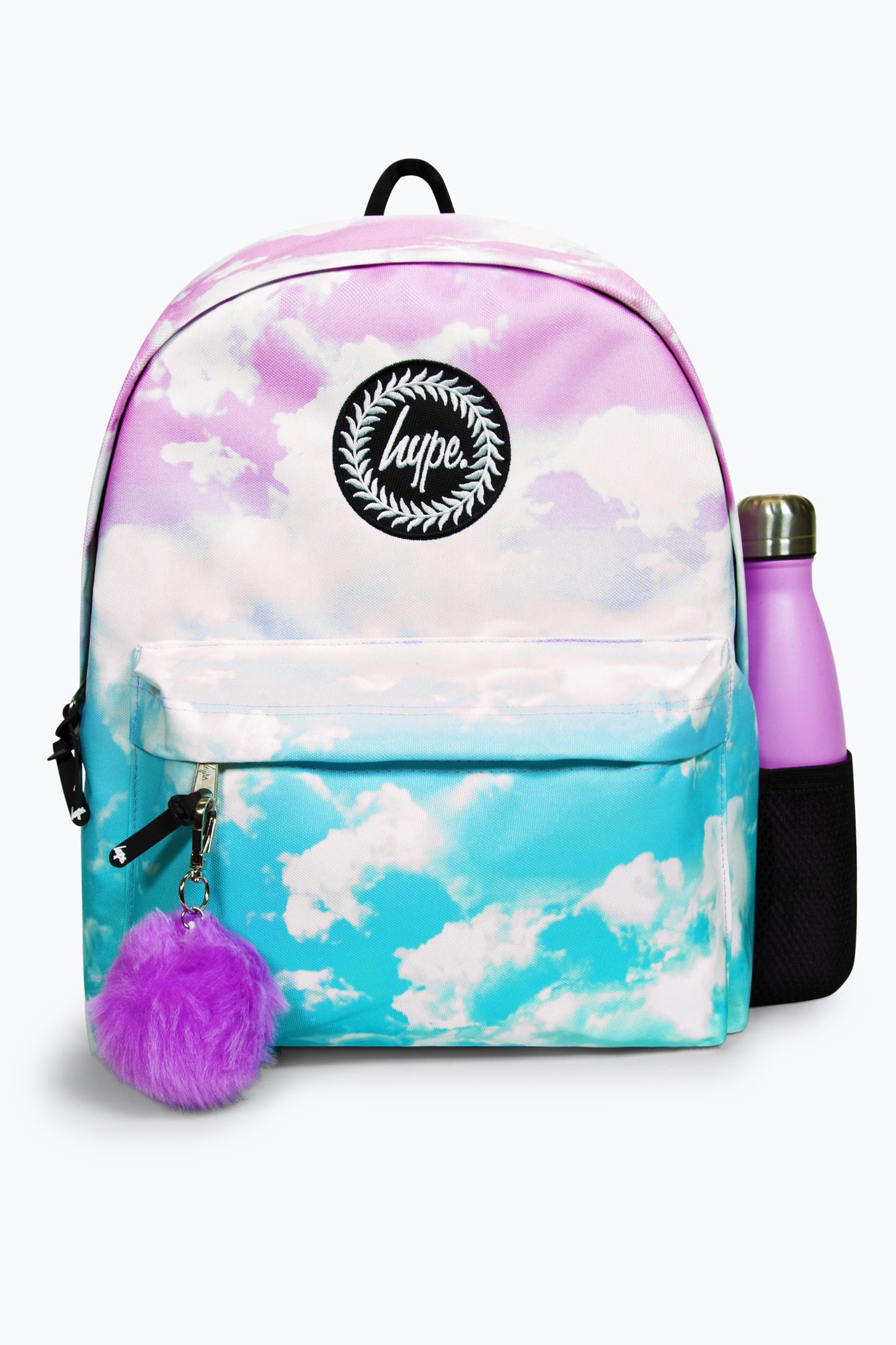 Hype Iconic Pink/Blue Cloud Fade Girls School Backpack