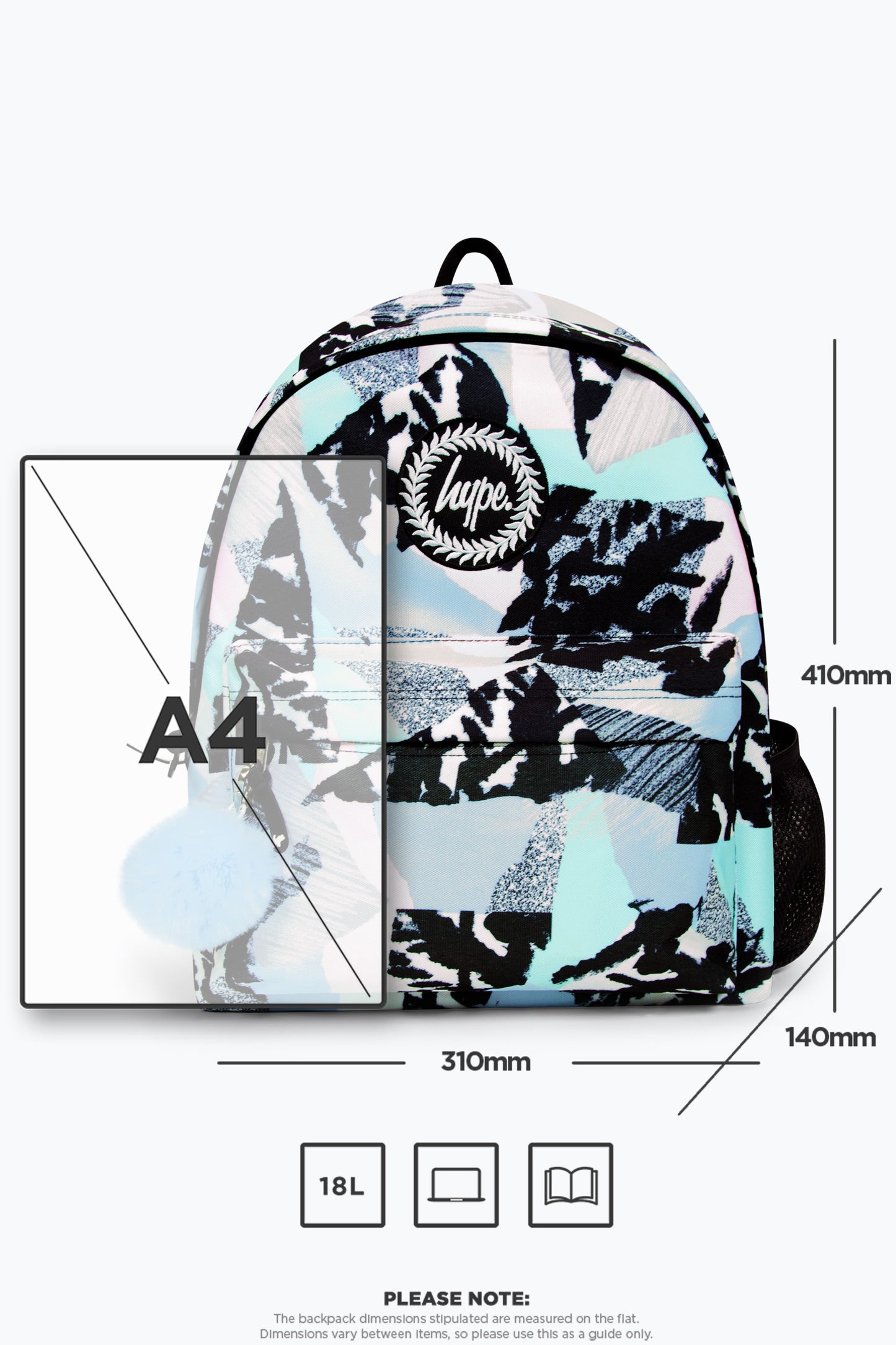 Hype Girls Iconic Pastel Abstract Multicolour Backpack